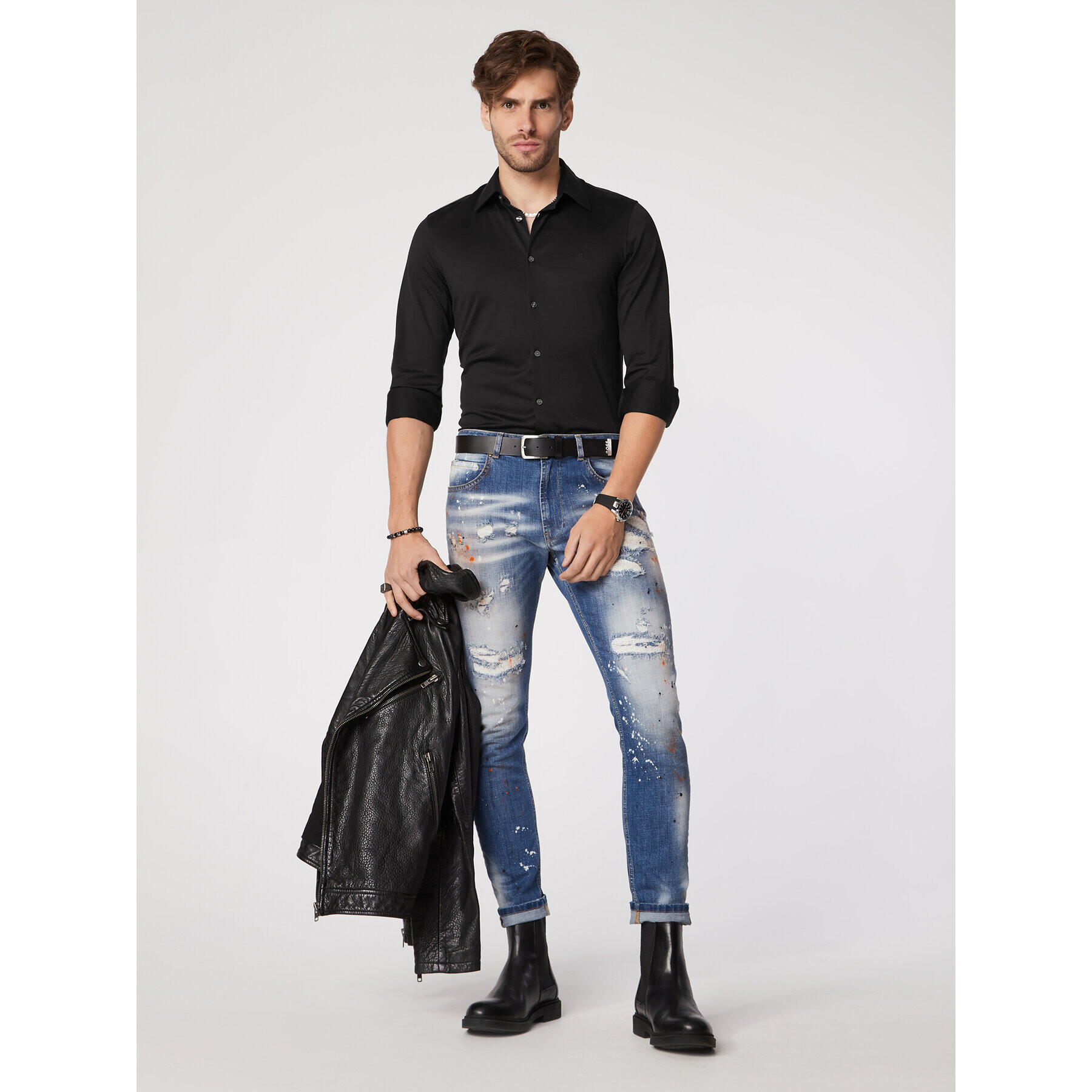 Rage Age Cămașă Mercury Negru Slim Fit - Pled.ro