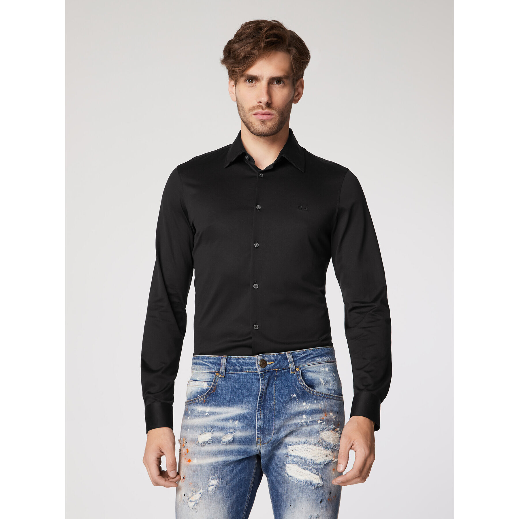 Rage Age Cămașă Mercury Negru Slim Fit - Pled.ro