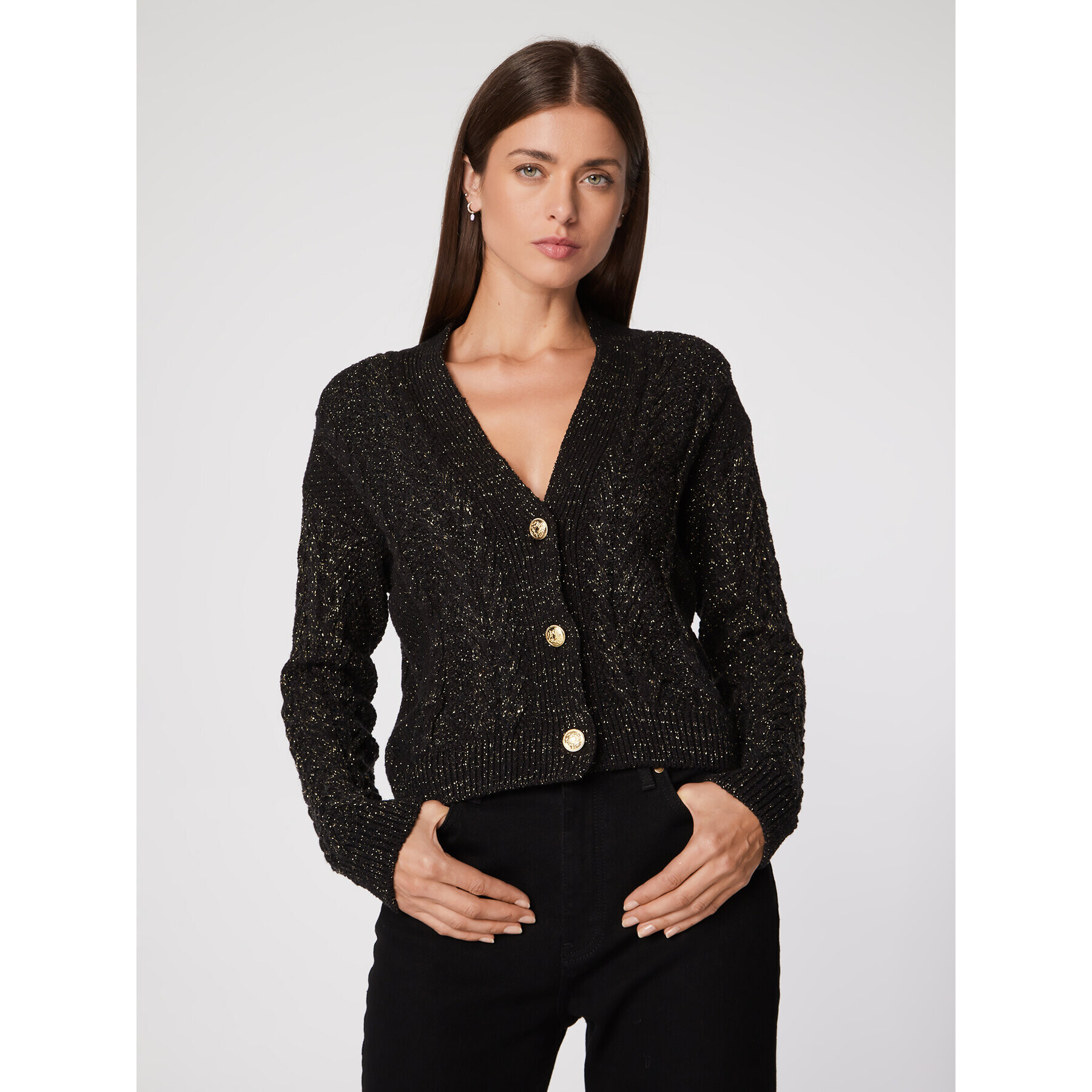 Rage Age Cardigan Sisi Negru Regular Fit - Pled.ro