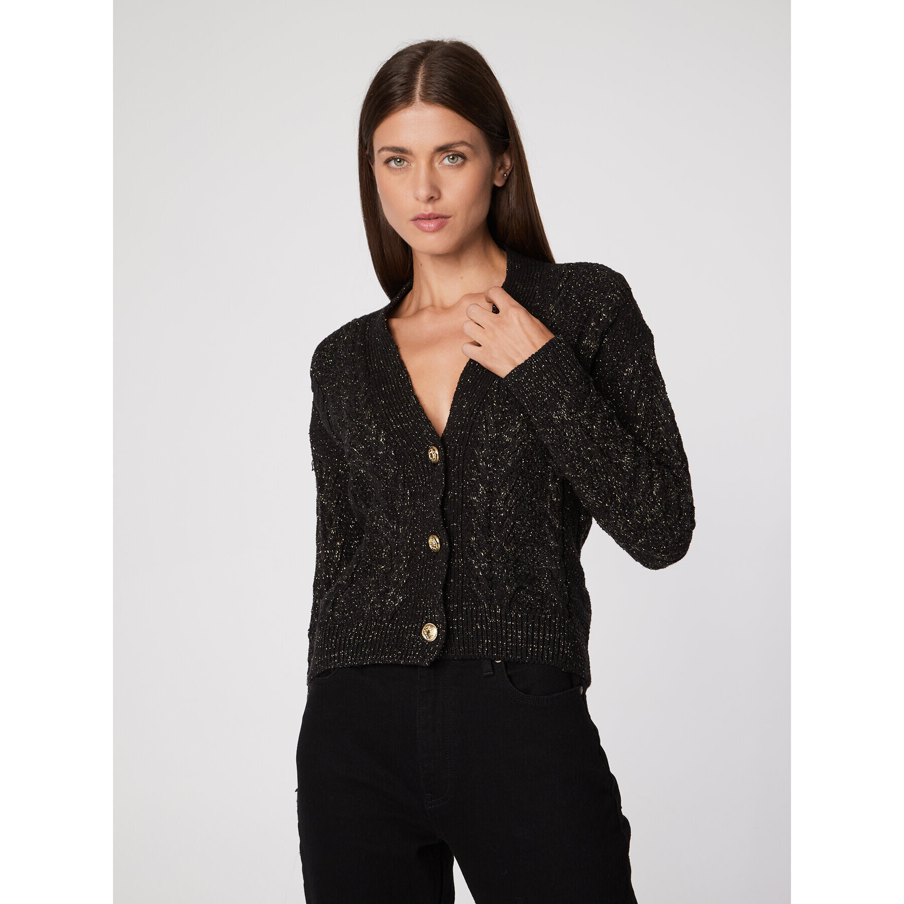 Rage Age Cardigan Sisi Negru Regular Fit - Pled.ro