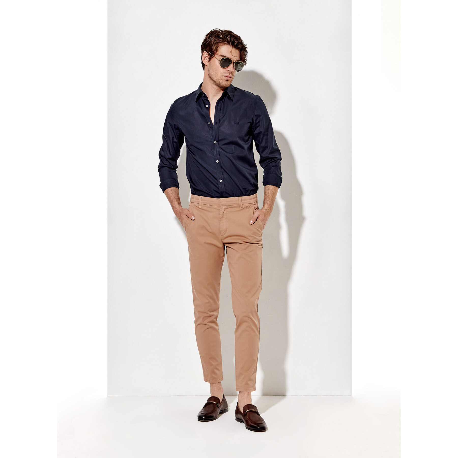 Rage Age Pantaloni chino Spencer Bej Slim Fit - Pled.ro