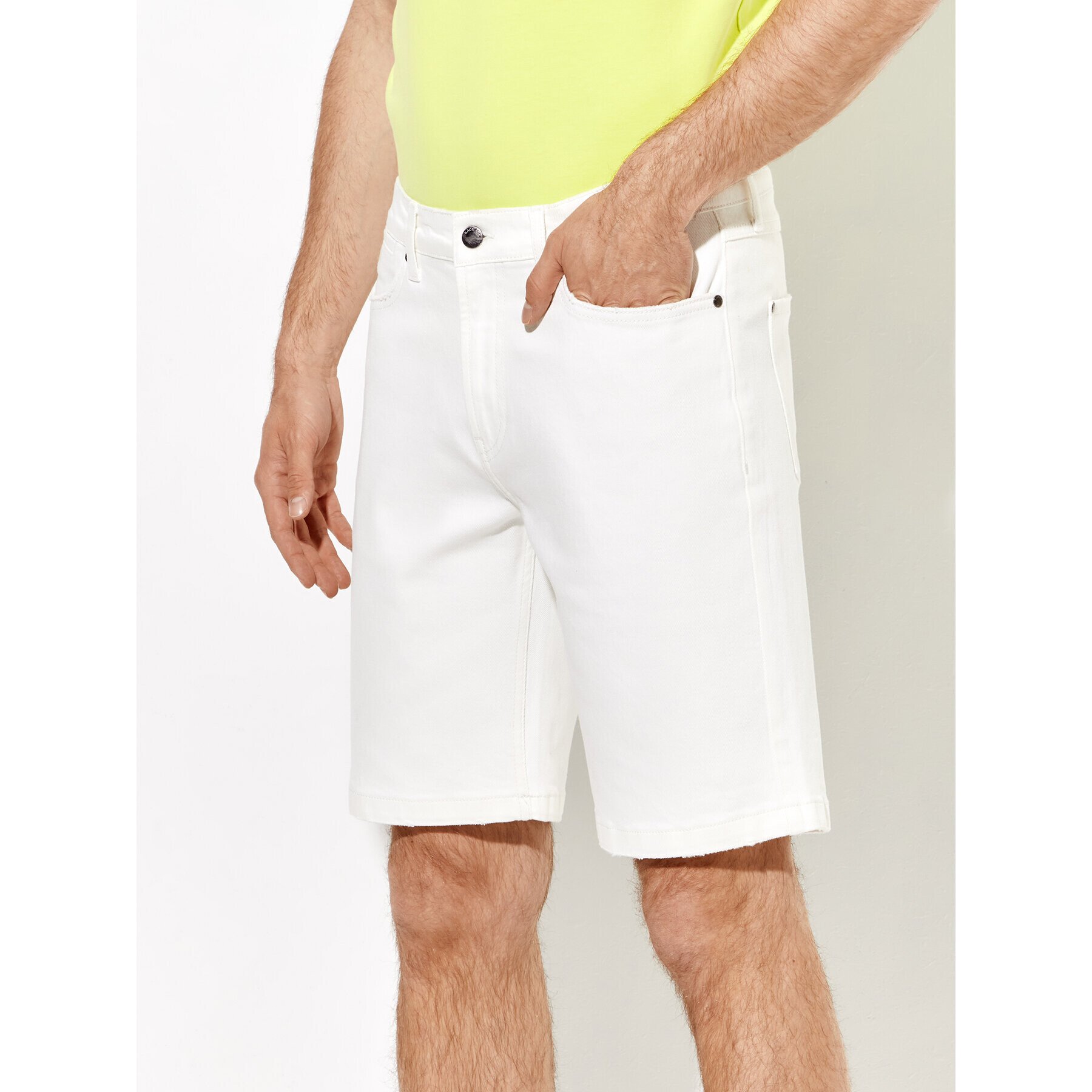 Rage Age Pantaloni scurți de blugi Brooks Alb Regular Fit - Pled.ro