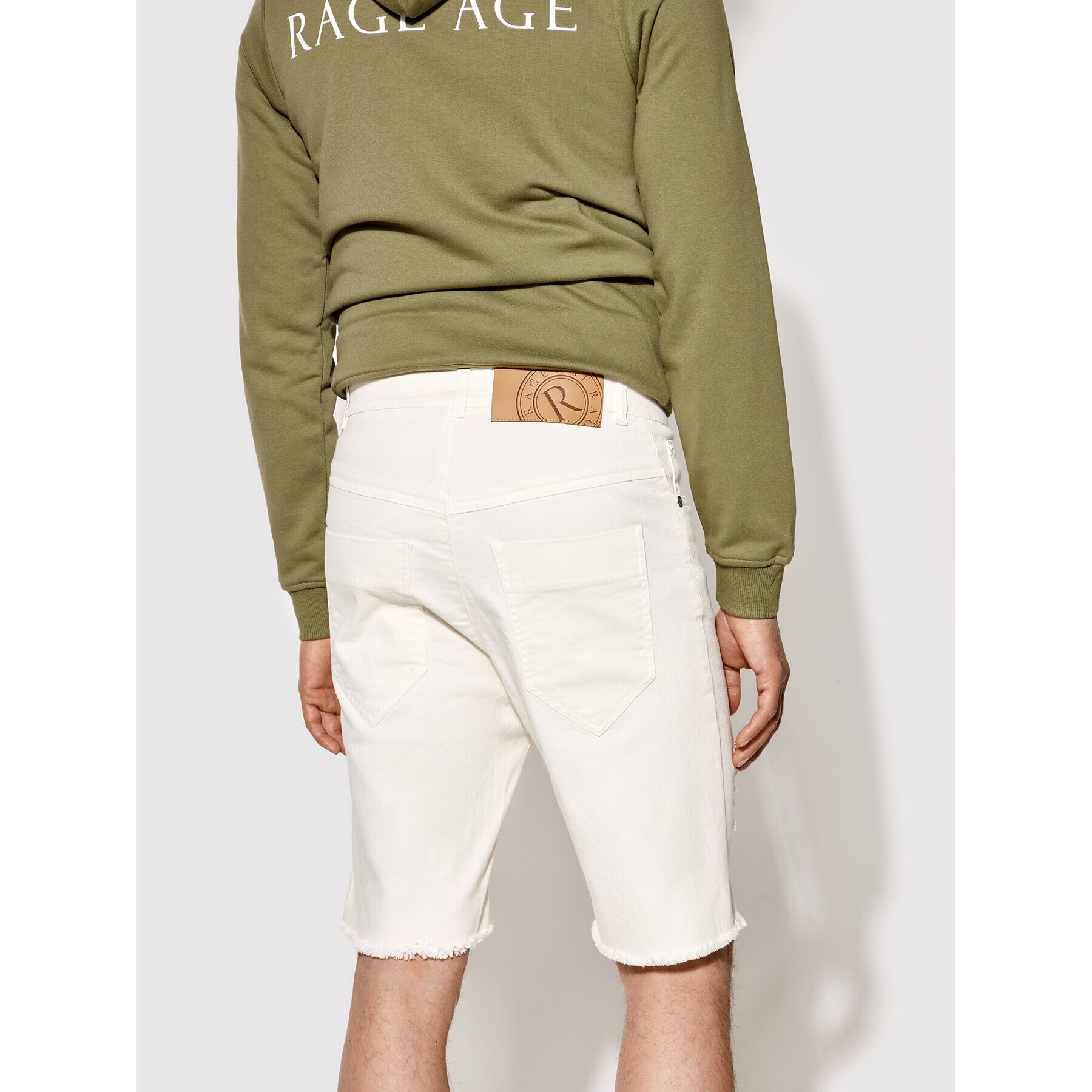 Rage Age Pantaloni scurți de blugi Helicon 1 Bej Slim Fit - Pled.ro