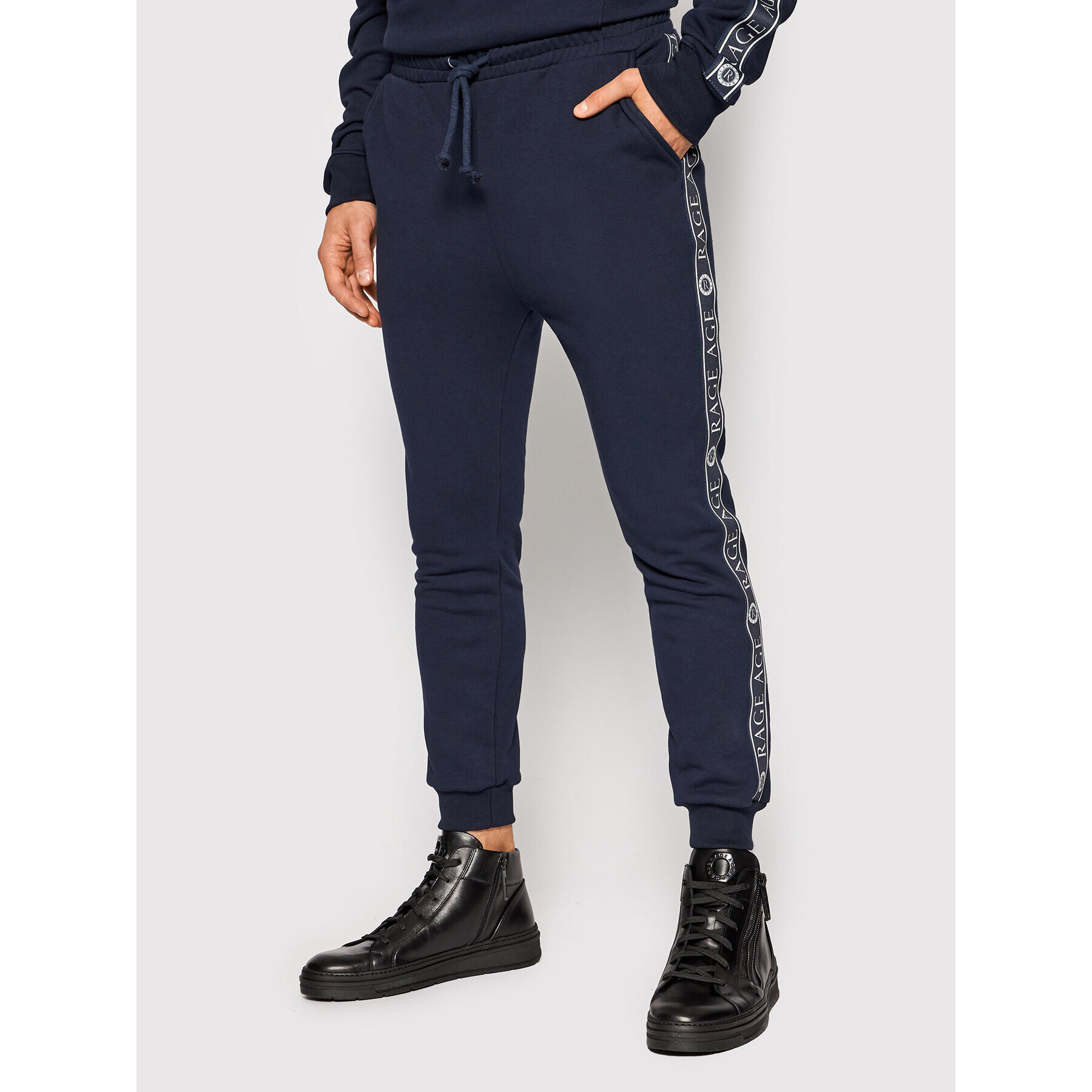 Rage Age Pantaloni trening Carbon Bleumarin Regular Fit - Pled.ro