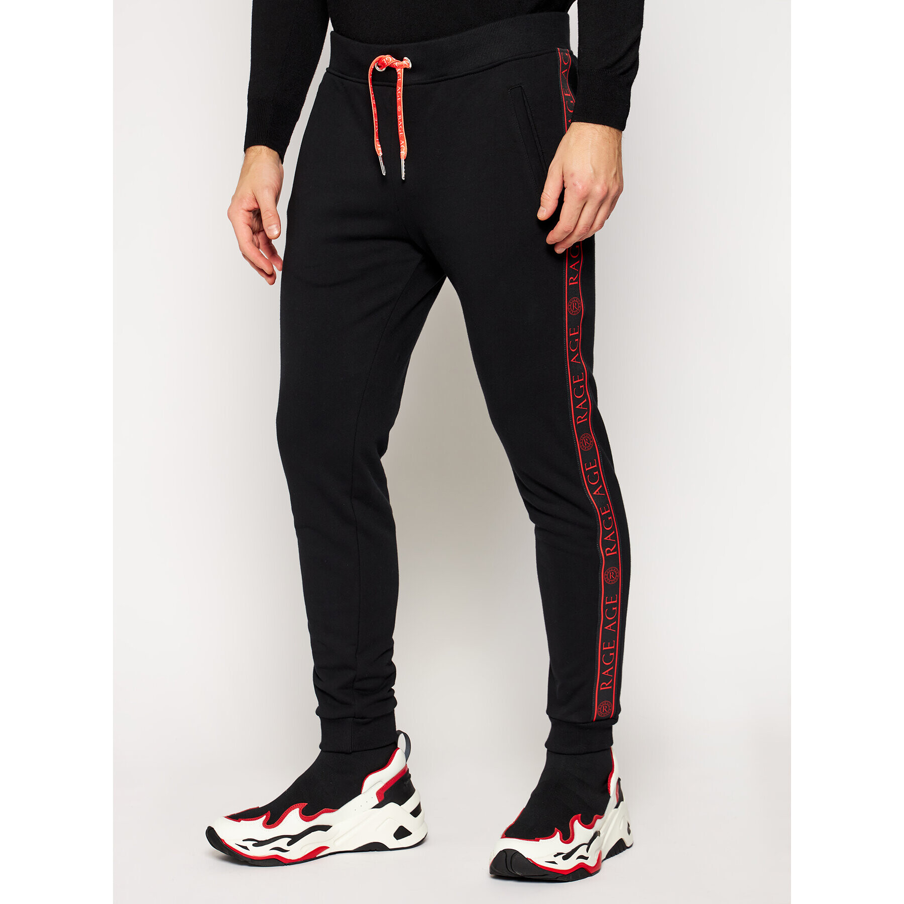 Rage Age Pantaloni trening Compare 2 Negru Slim Fit - Pled.ro