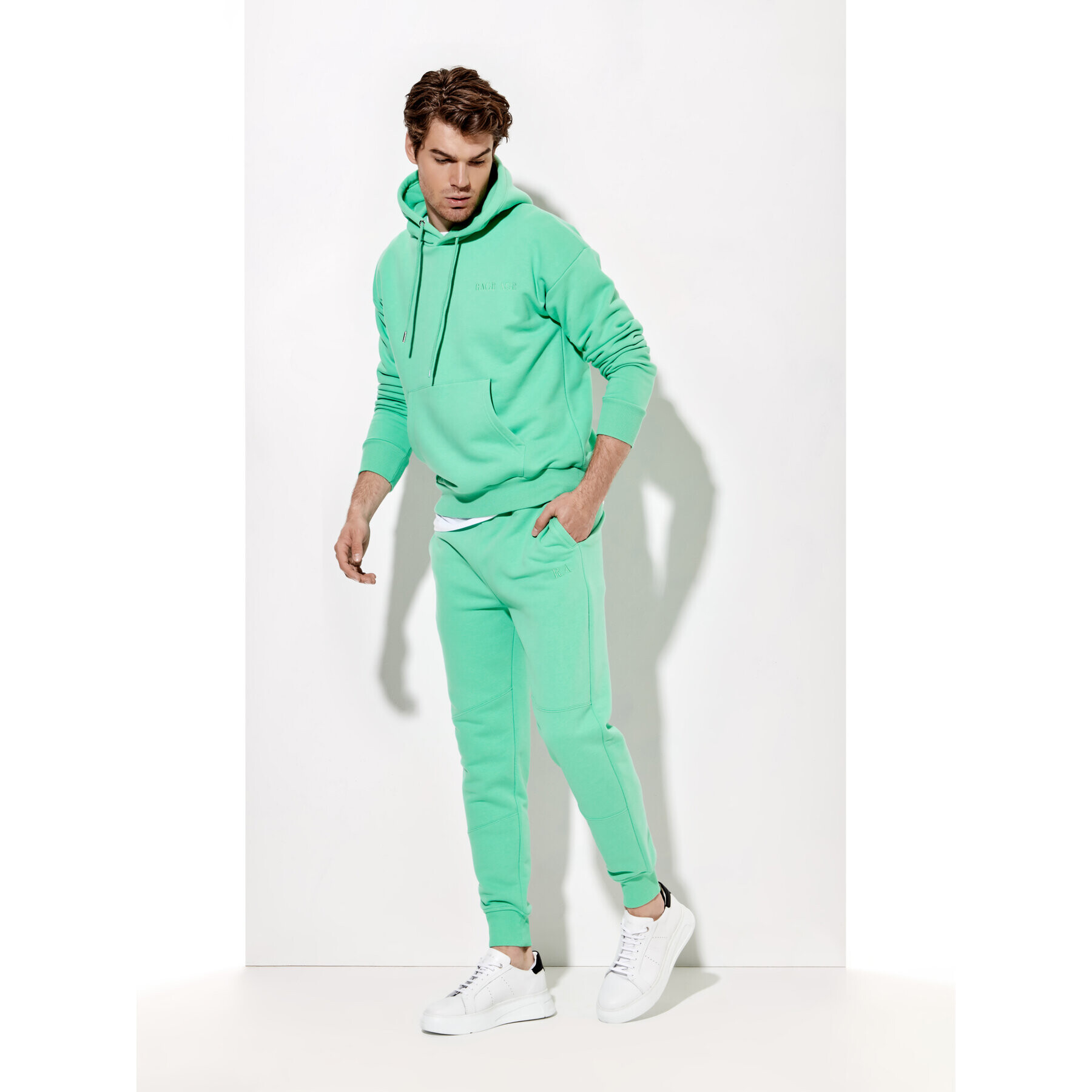 Rage Age Pantaloni trening Hazzard Verde Regular Fit - Pled.ro