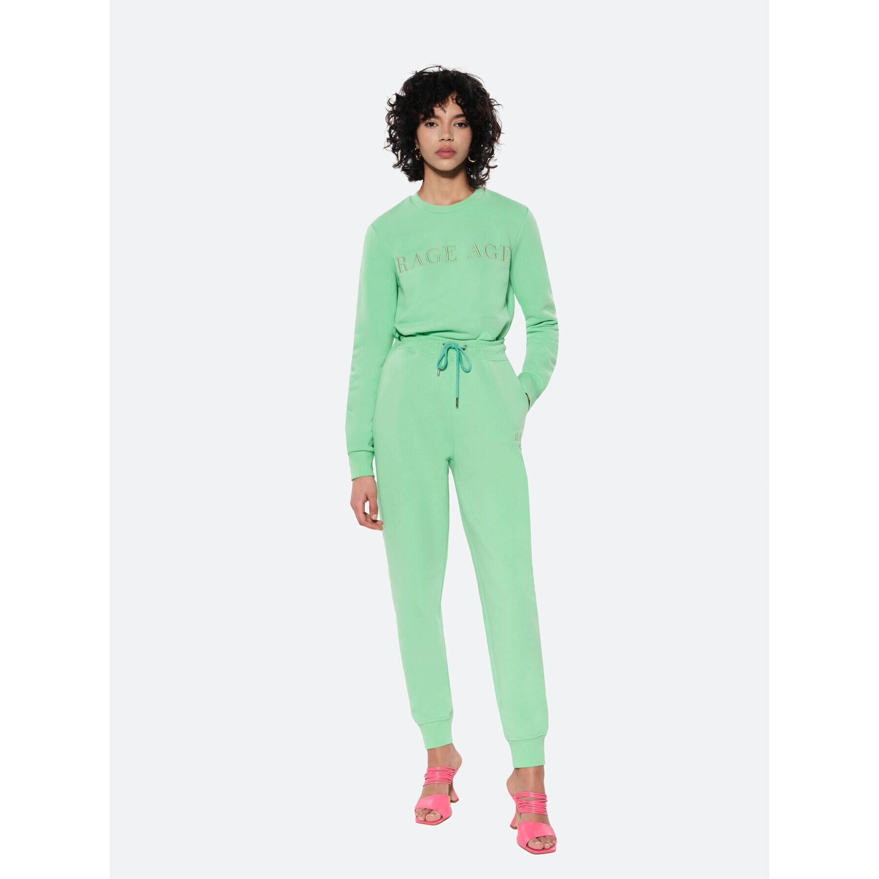 Rage Age Pantaloni trening Resin Verde Regular Fit - Pled.ro