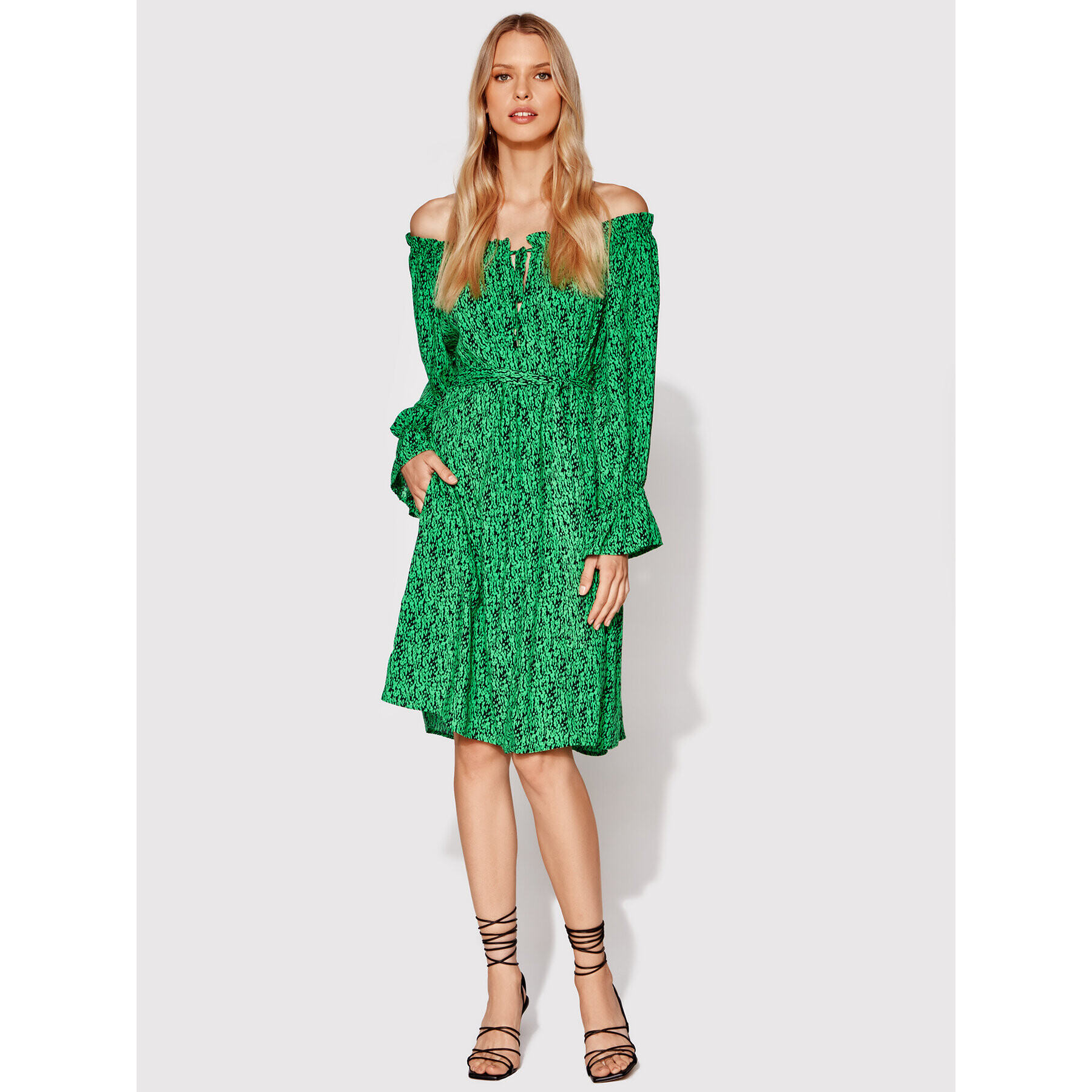 Rage Age Rochie de zi Felice Verde Regular Fit - Pled.ro