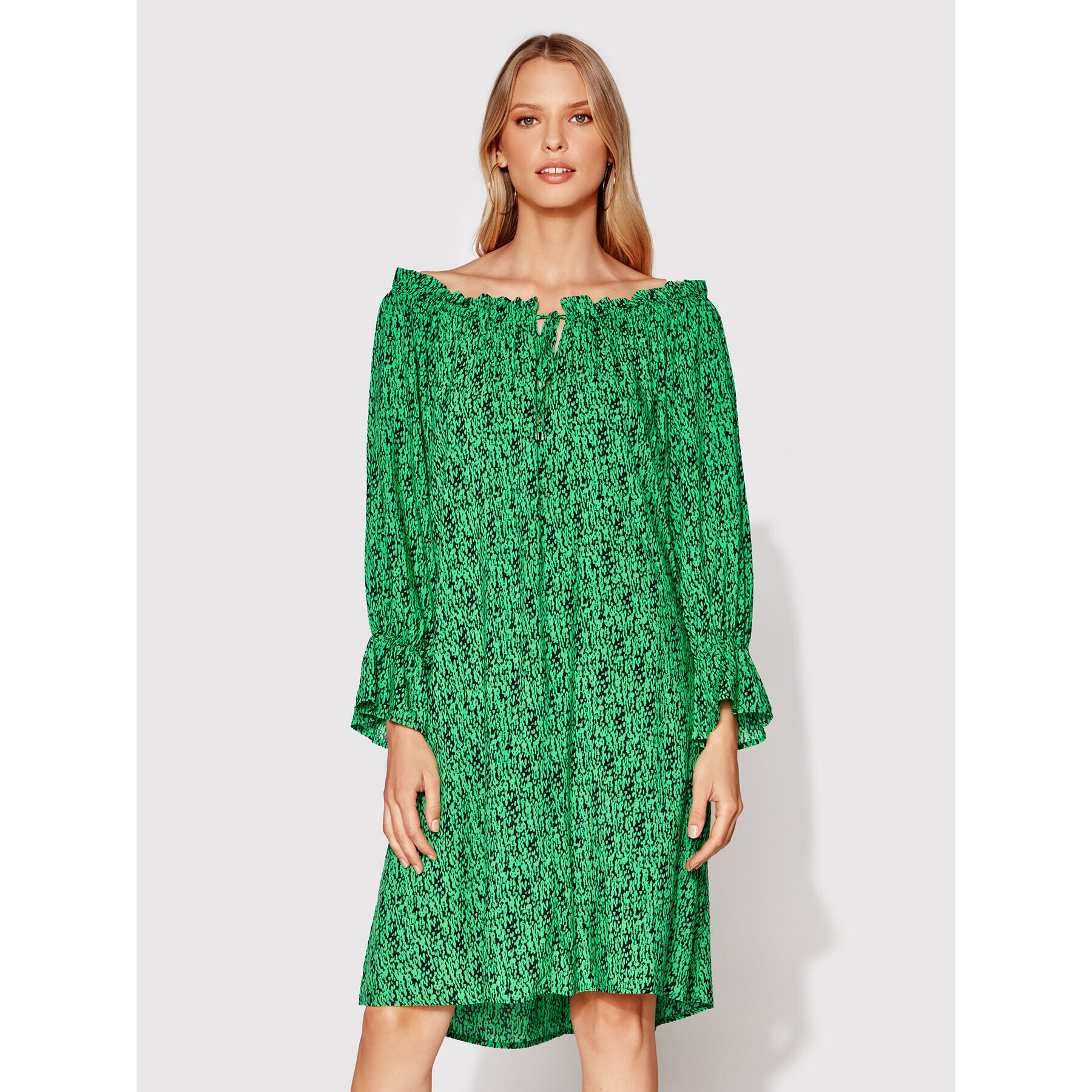 Rage Age Rochie de zi Felice Verde Regular Fit - Pled.ro