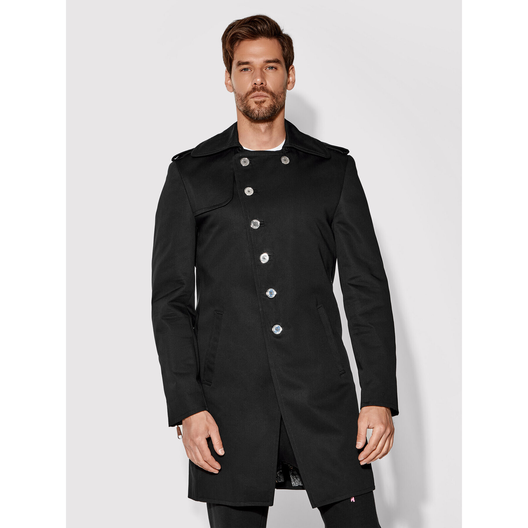 Rage Age Trench Empire 2 Negru Regular Fit - Pled.ro