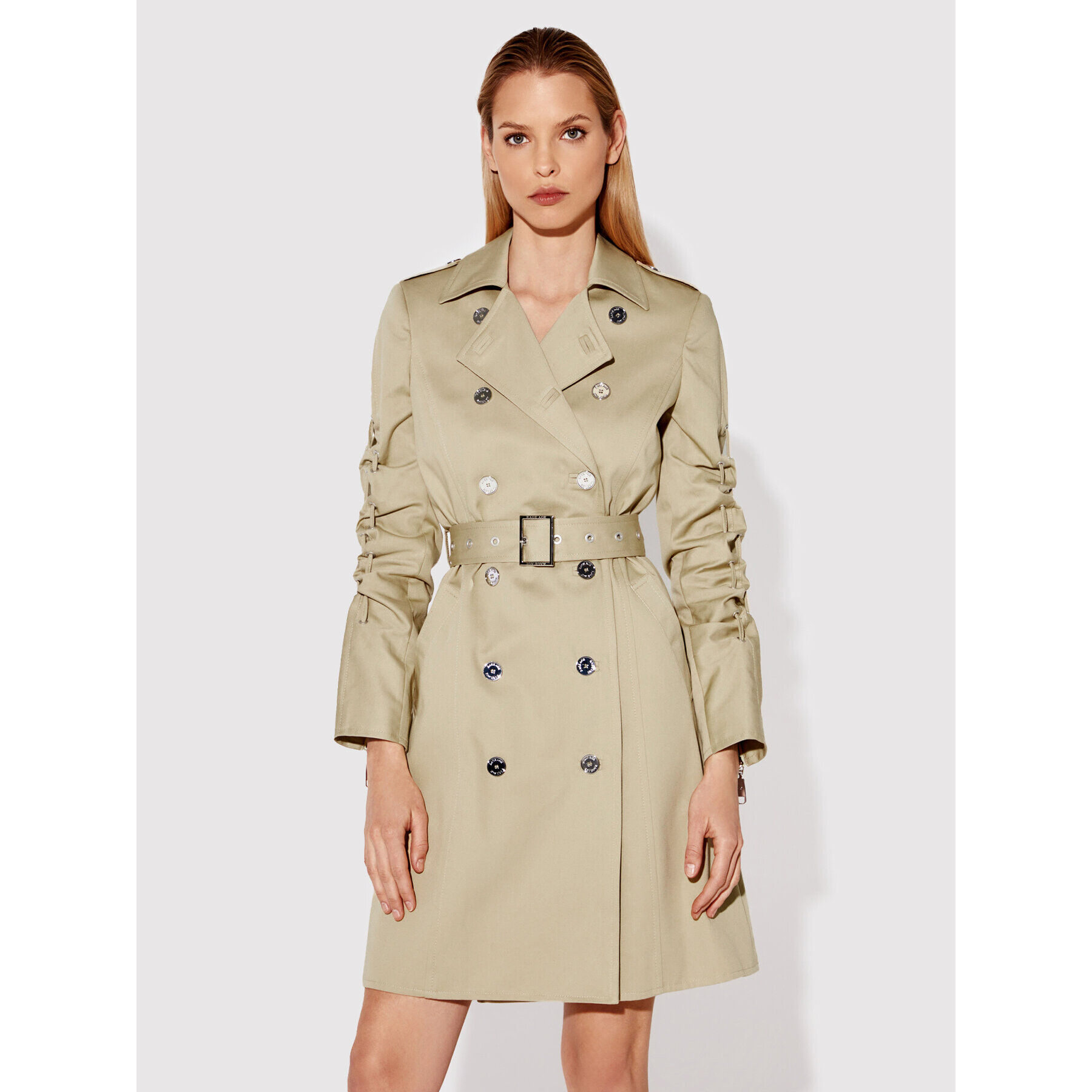 Rage Age Trench Teuta 1 Bej Slim Fit - Pled.ro