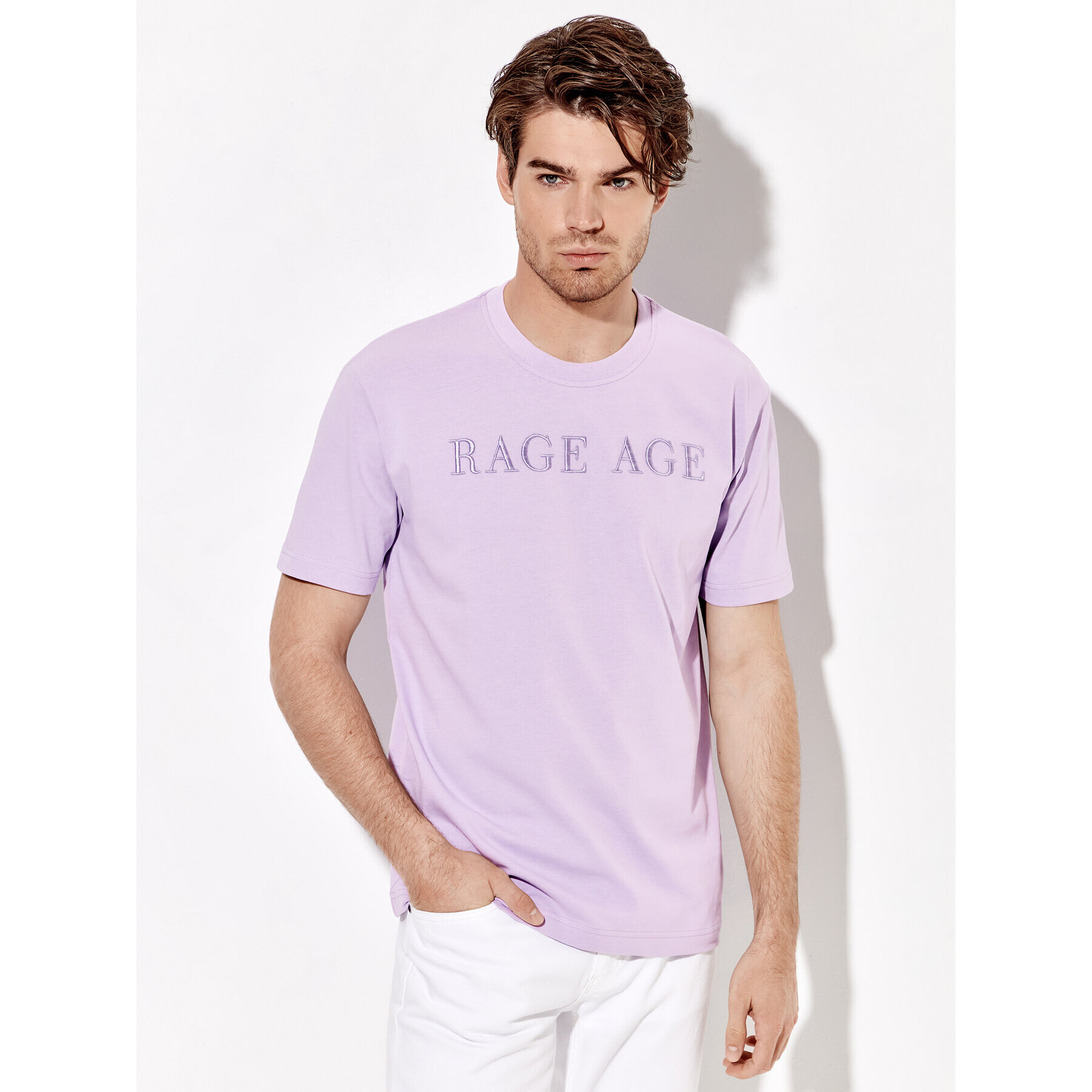 Rage Age Tricou Embro Violet Relaxed Fit - Pled.ro