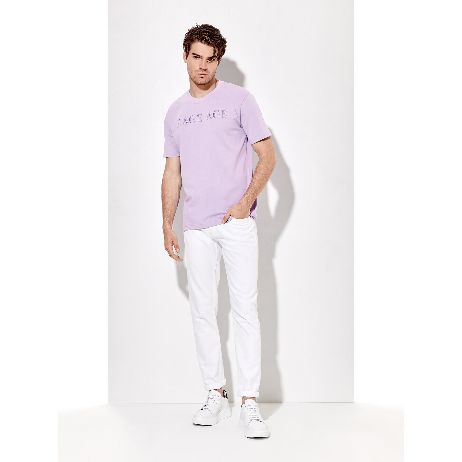 Rage Age Tricou Embro Violet Relaxed Fit - Pled.ro