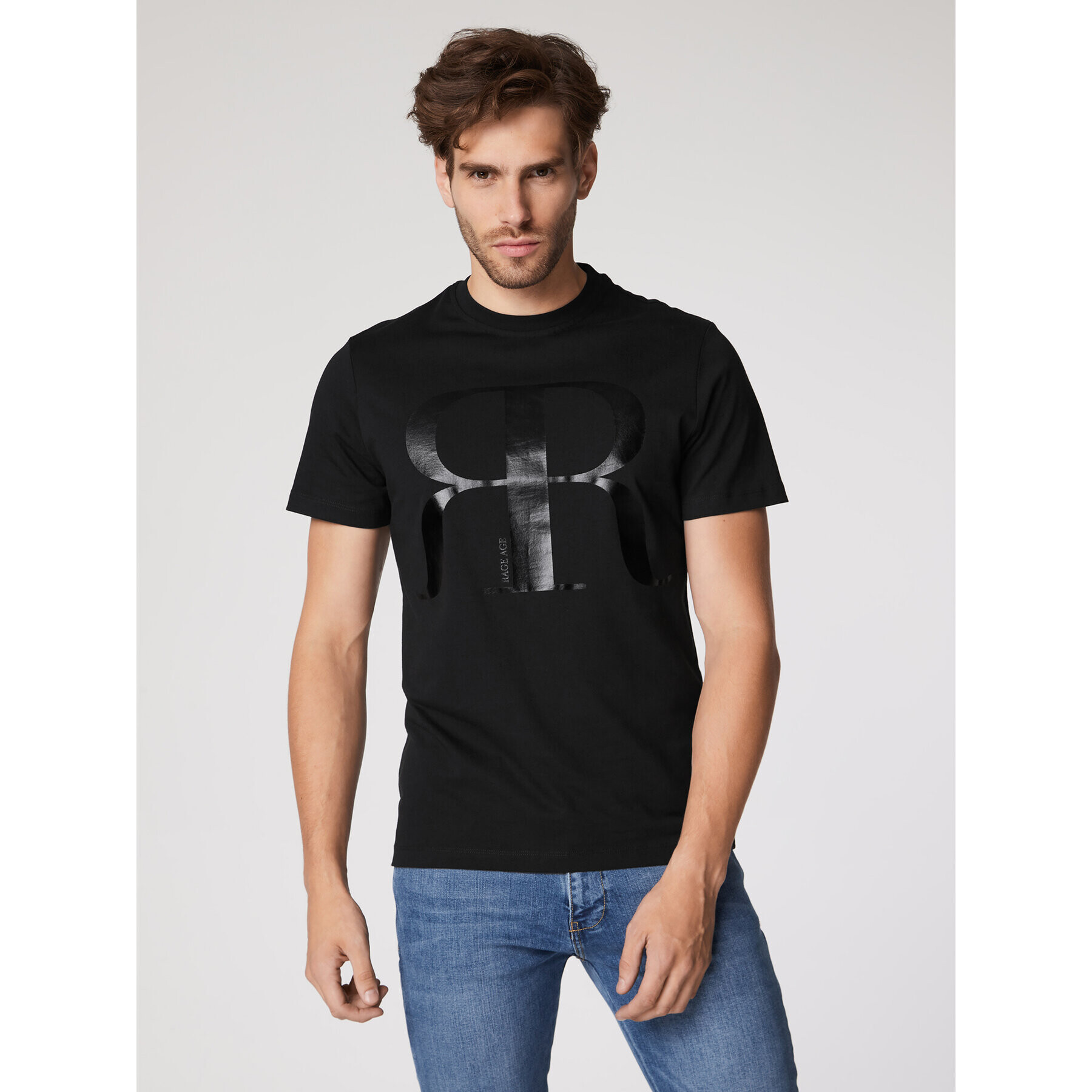 Rage Age Tricou Gian Negru Regular Fit - Pled.ro