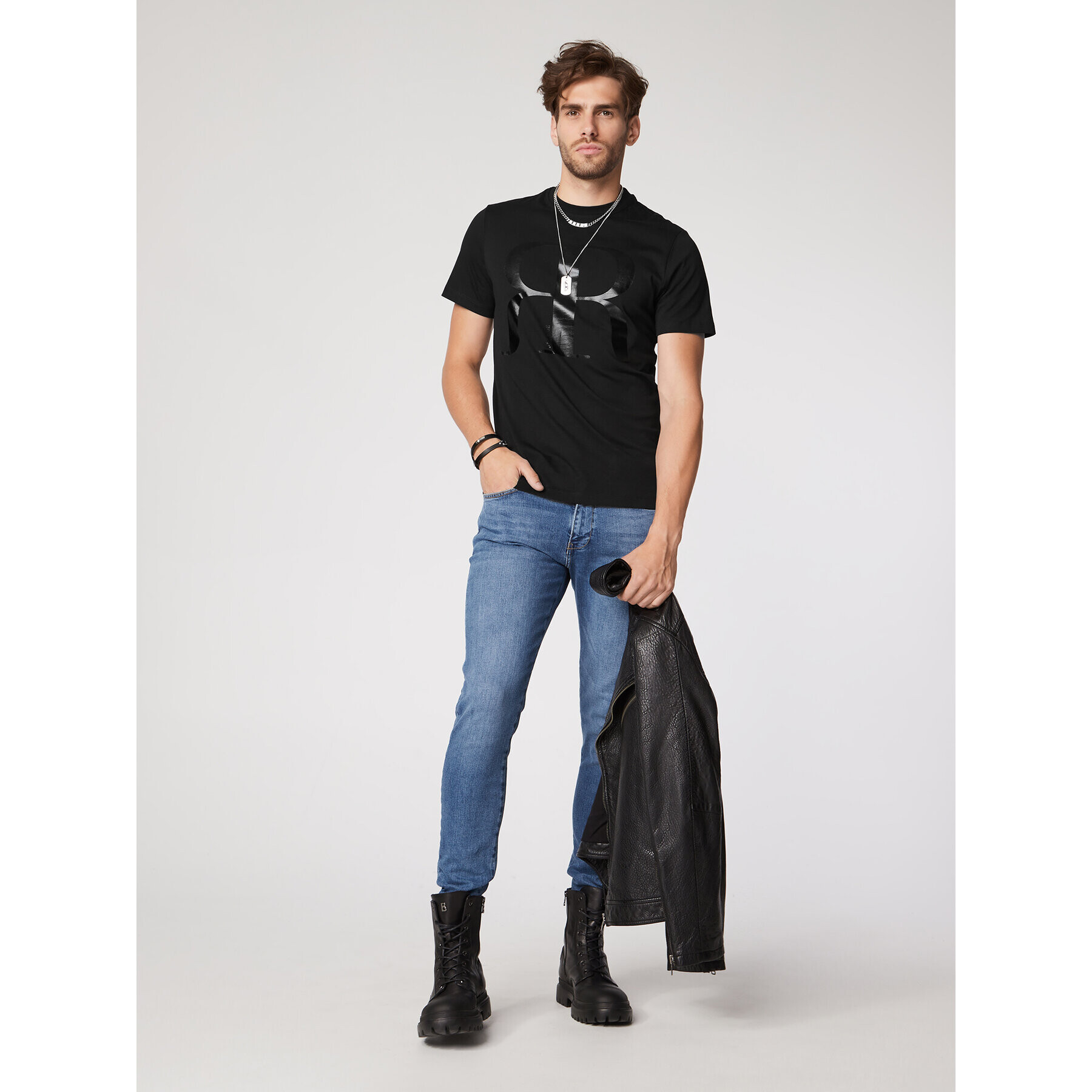 Rage Age Tricou Gian Negru Regular Fit - Pled.ro