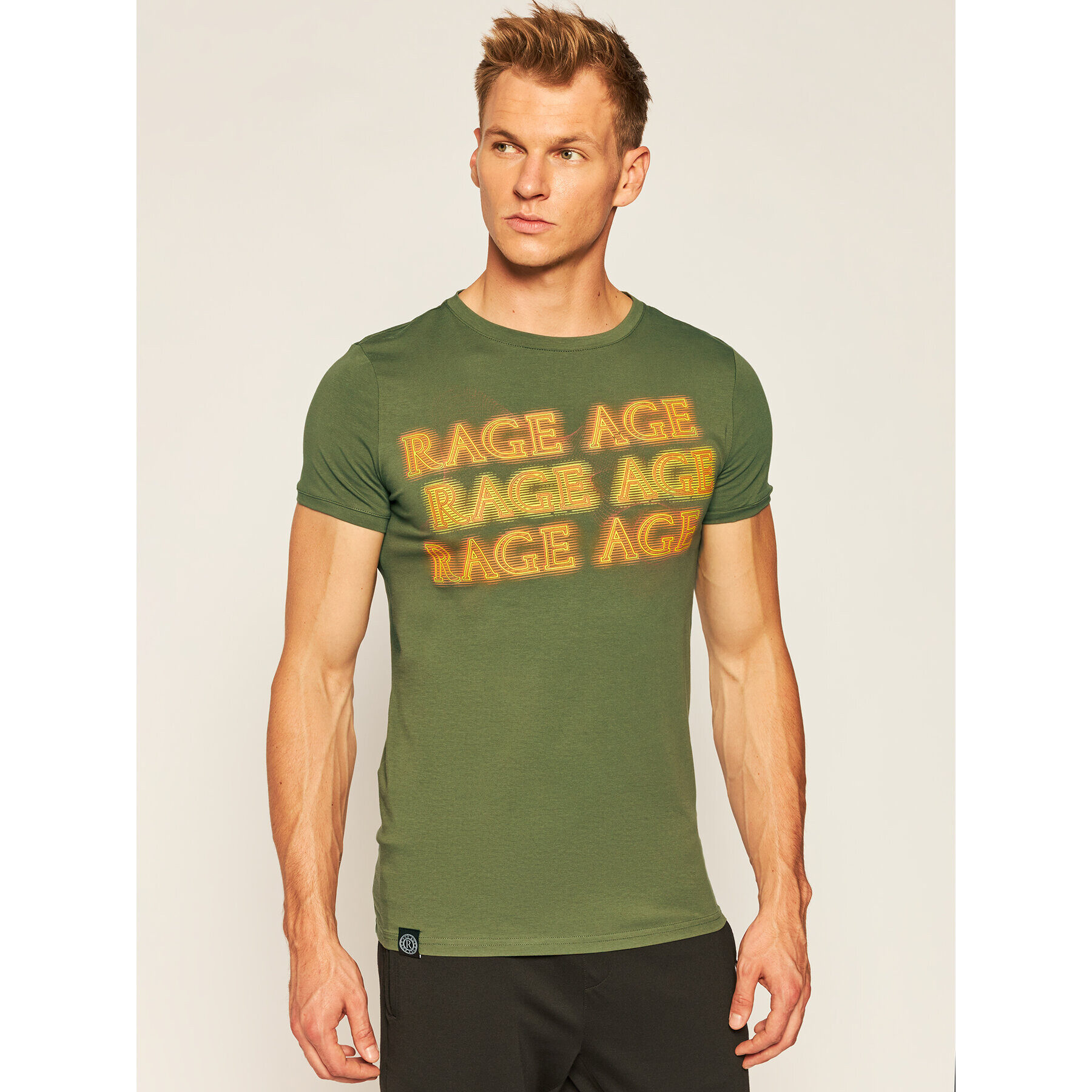 Rage Age Tricou Heat Verde Slim Fit - Pled.ro