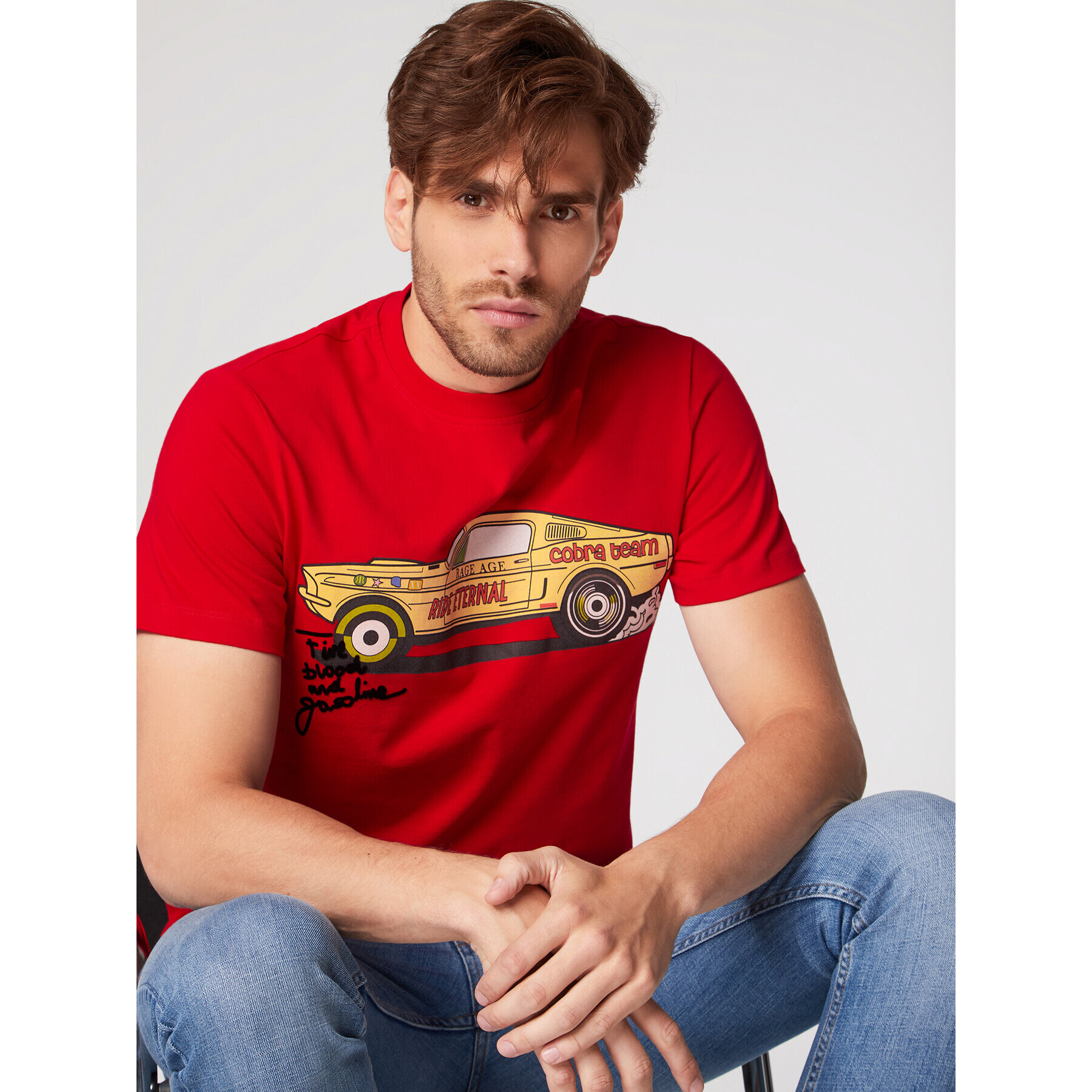 Rage Age Tricou Mark Roșu Regular Fit - Pled.ro