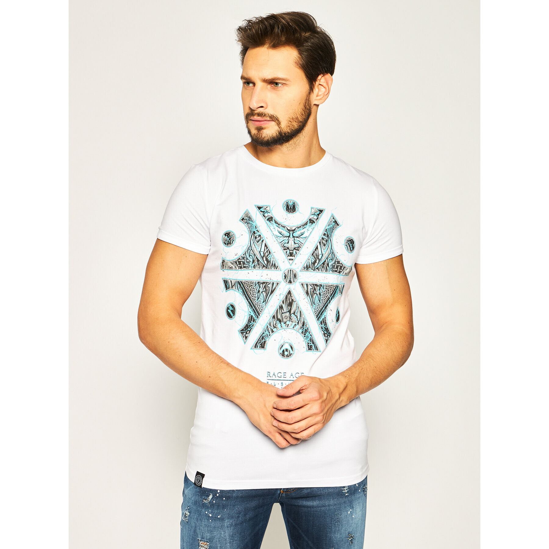 Rage Age Tricou Perun Alb Regular Fit - Pled.ro