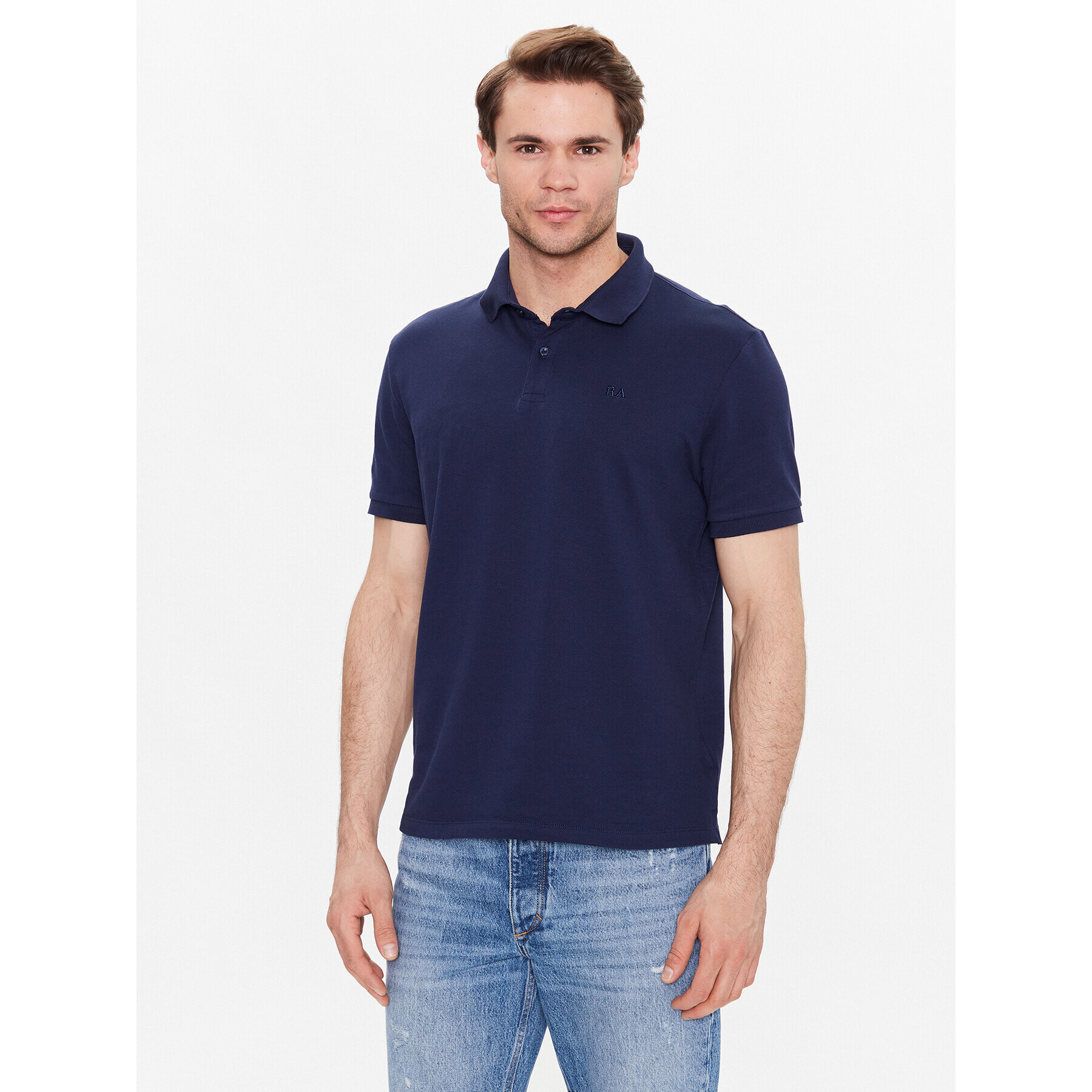 Rage Age Tricou polo Rico Bleumarin Regular Fit - Pled.ro