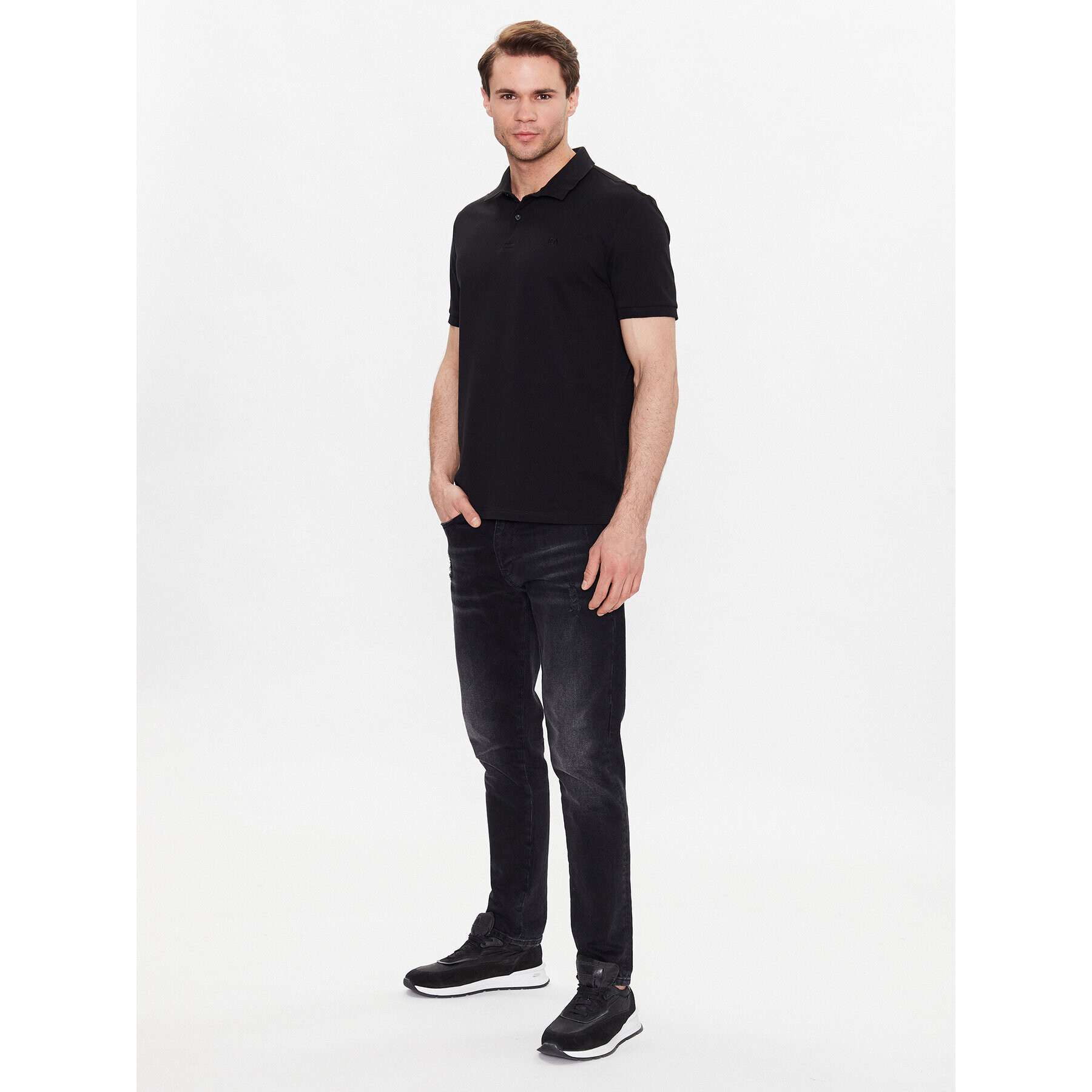 Rage Age Tricou polo Rico Negru Regular Fit - Pled.ro