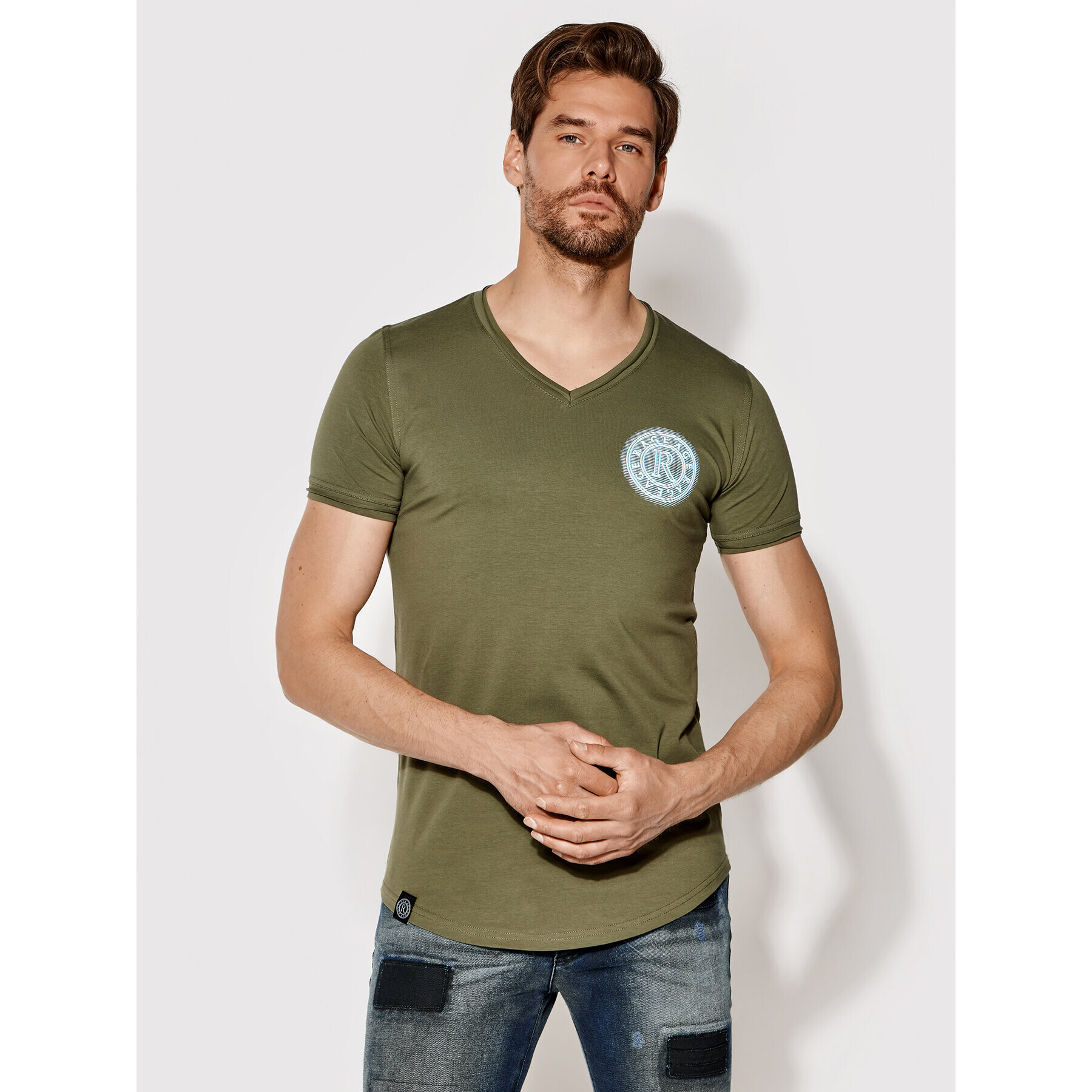 Rage Age Tricou Veyron 2 Verde Slim Fit - Pled.ro