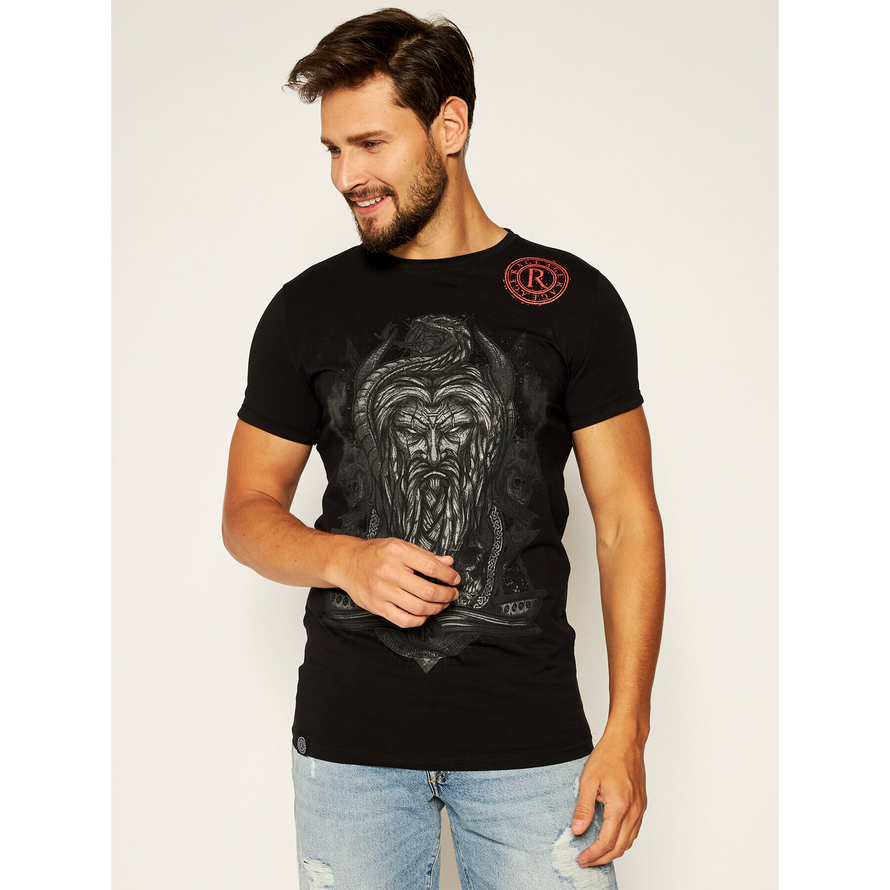 Rage Age Tricou Weles Monoch Negru Regular Fit - Pled.ro