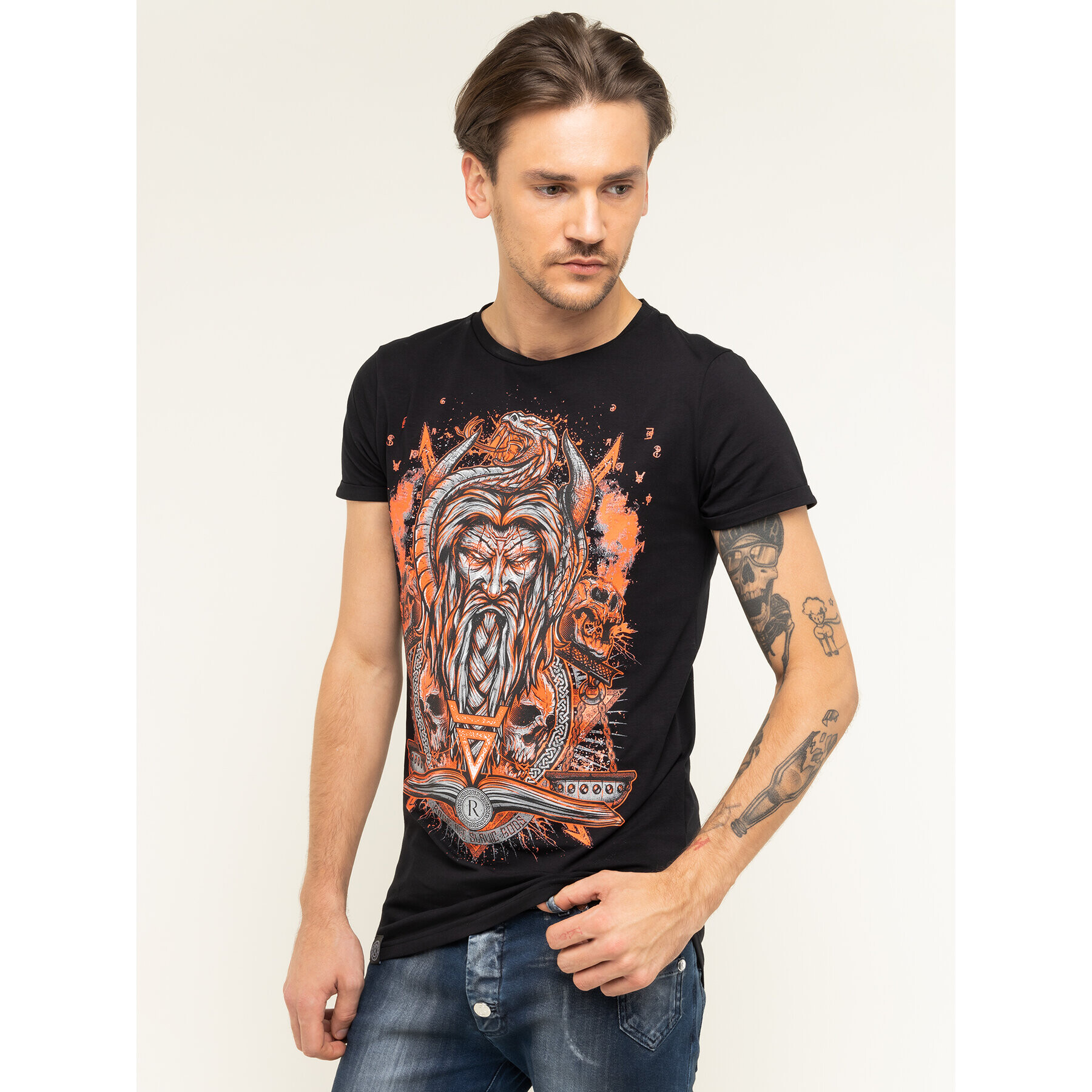 Rage Age Tricou Weles Negru Slim Fit - Pled.ro