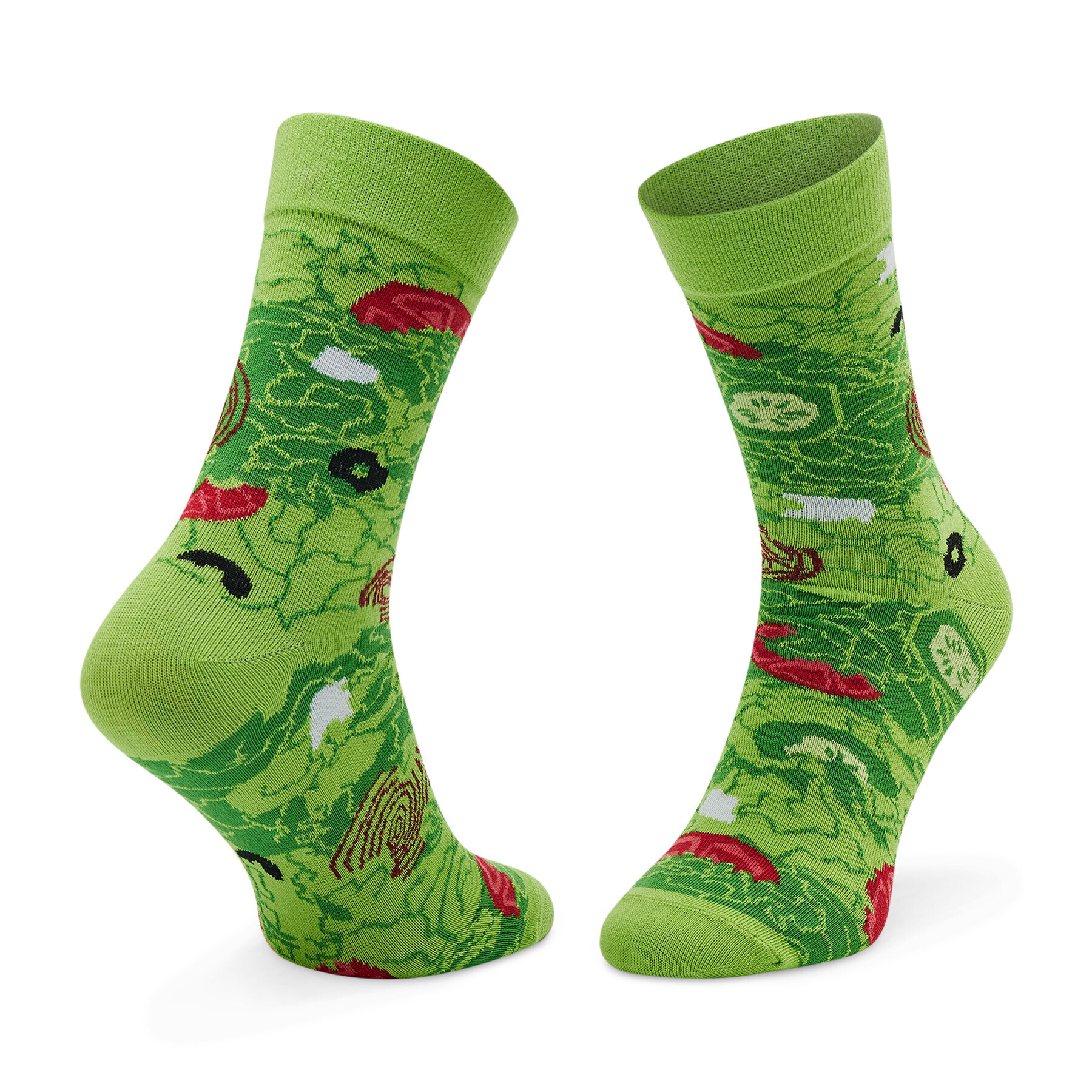 Rainbow Socks Set de 2 perechi de șosete lungi unisex Tasty Salad Socks Box Verde - Pled.ro