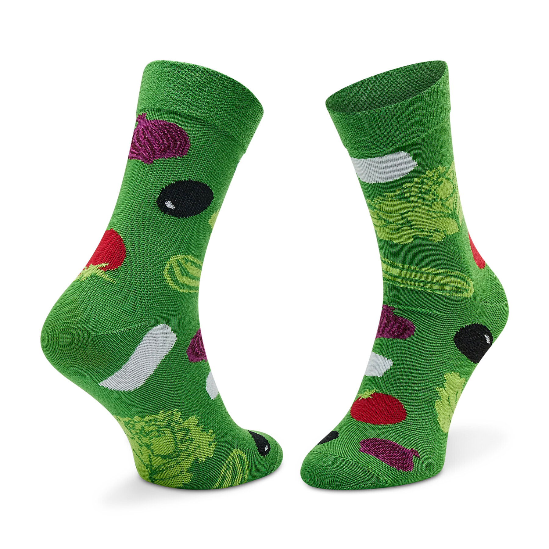 Rainbow Socks Set de 2 perechi de șosete lungi unisex Tasty Salad Socks Box Verde - Pled.ro