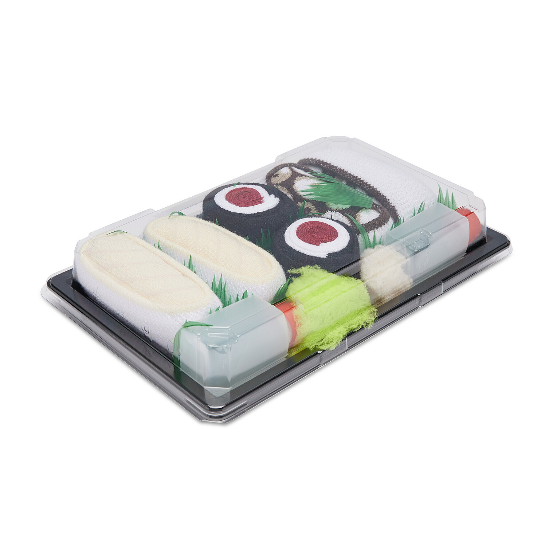 Rainbow Socks Set de 3 perechi de șosete medii unisex Sushi Socks Box 1x Butter Fish Nigiri 1x Tuna Maki 1x Octopus Nigiri Bej - Pled.ro