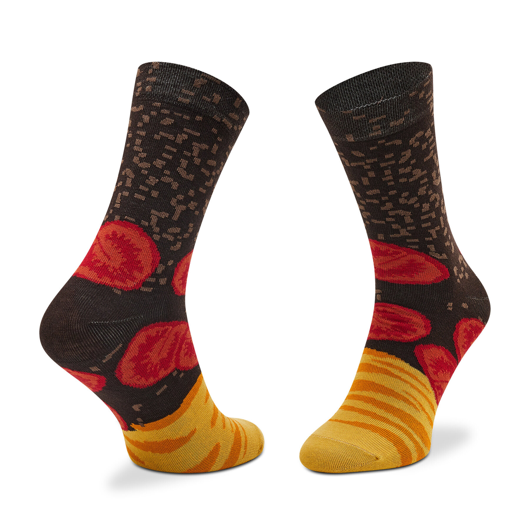 Rainbow Socks Set de 5 perechi de șosete lungi pentru bărbați Tasty Meal Socks Box Galben - Pled.ro