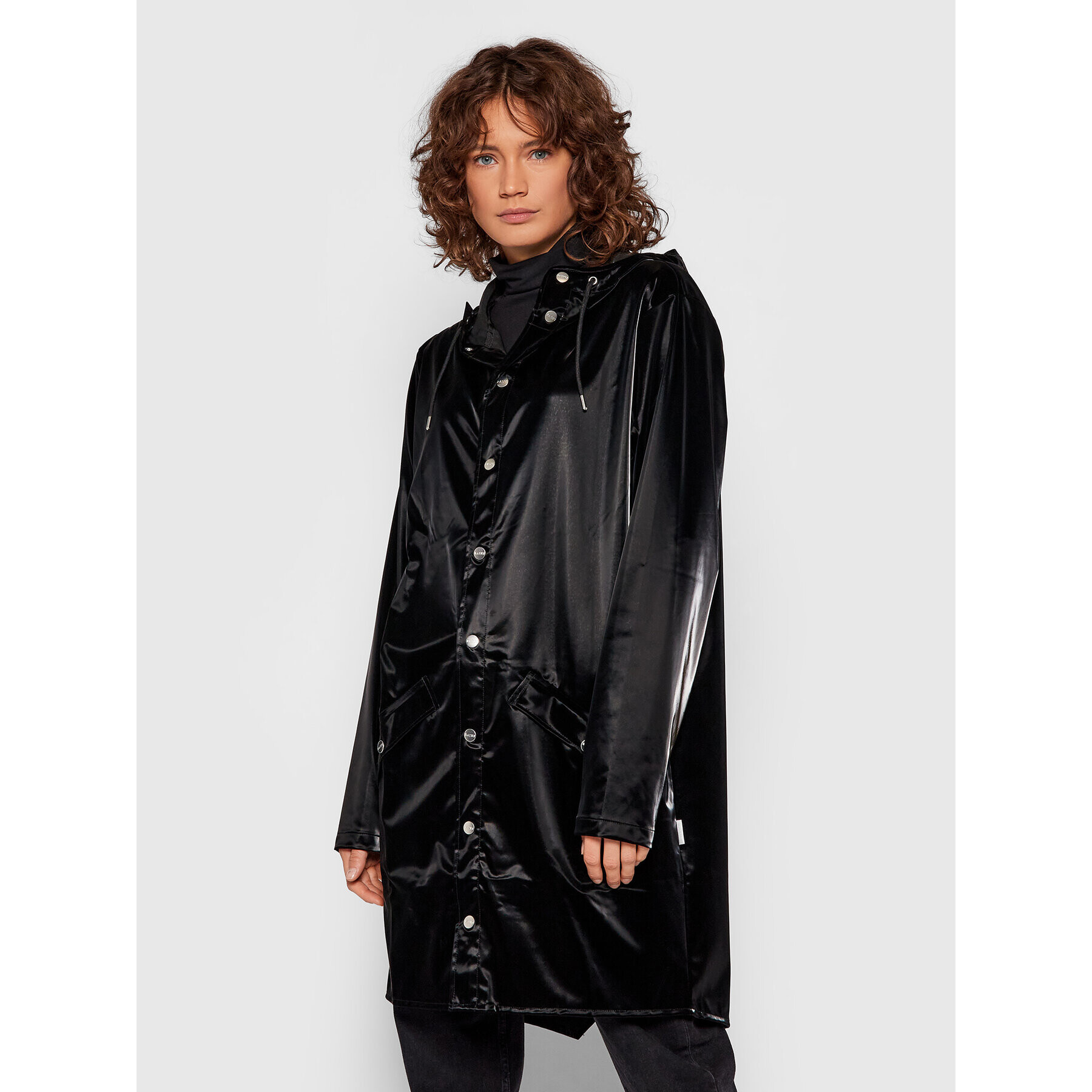 Rains Geacă de ploaie Unisex 1202 Negru Regular Fit - Pled.ro