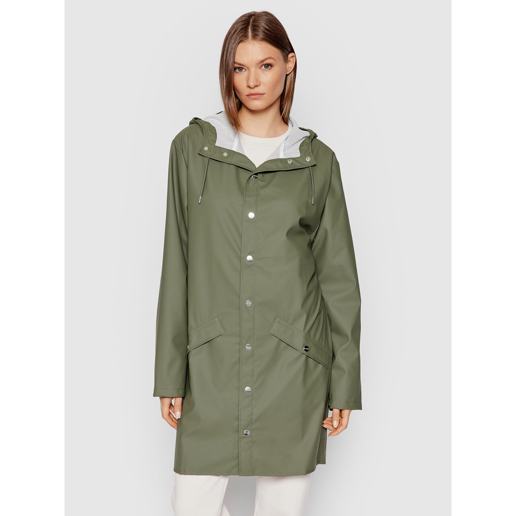 Rains Geacă de ploaie Unisex 1202 Verde Regular Fit - Pled.ro