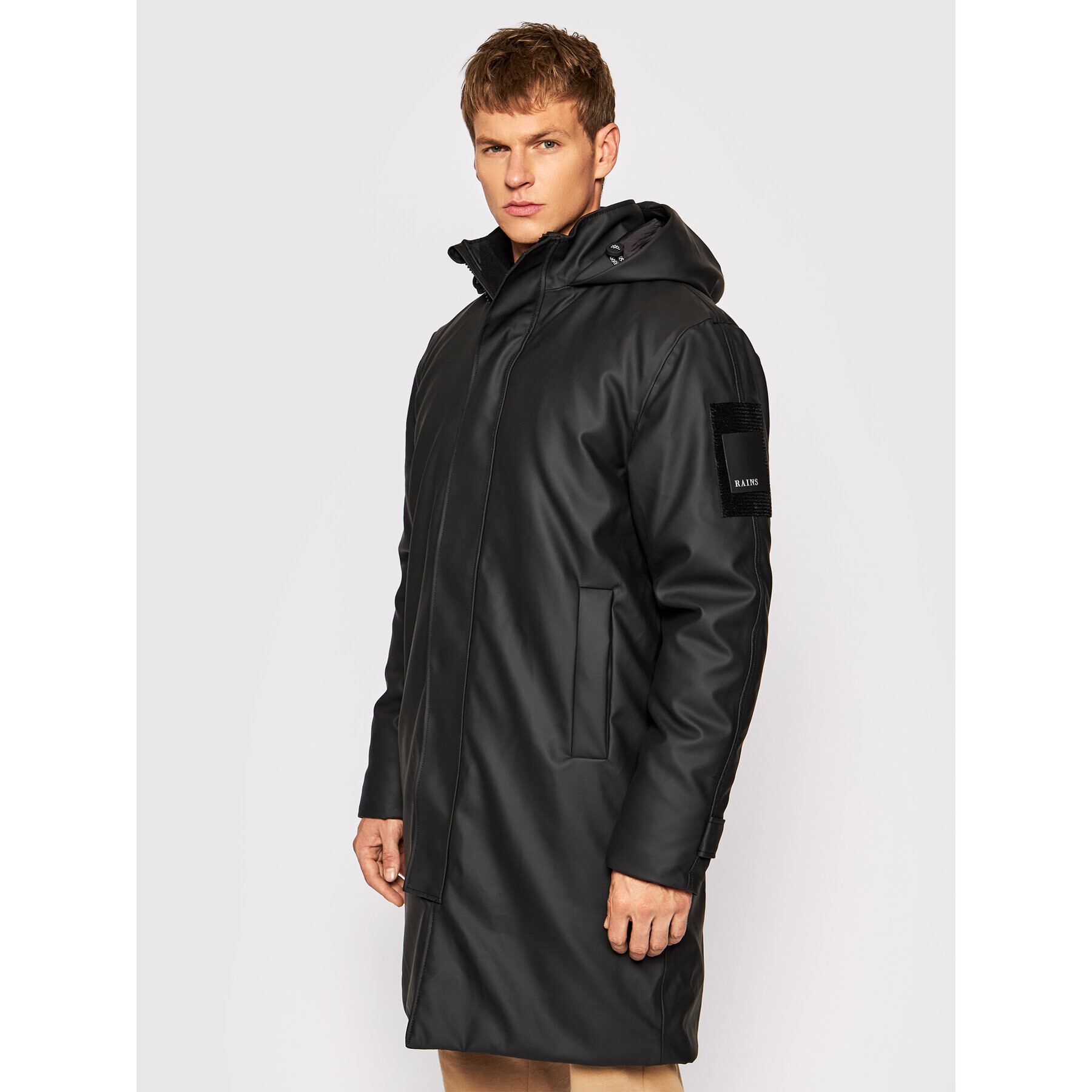 Rains Geacă de ploaie Unisex 1526 Negru Regular Fit - Pled.ro