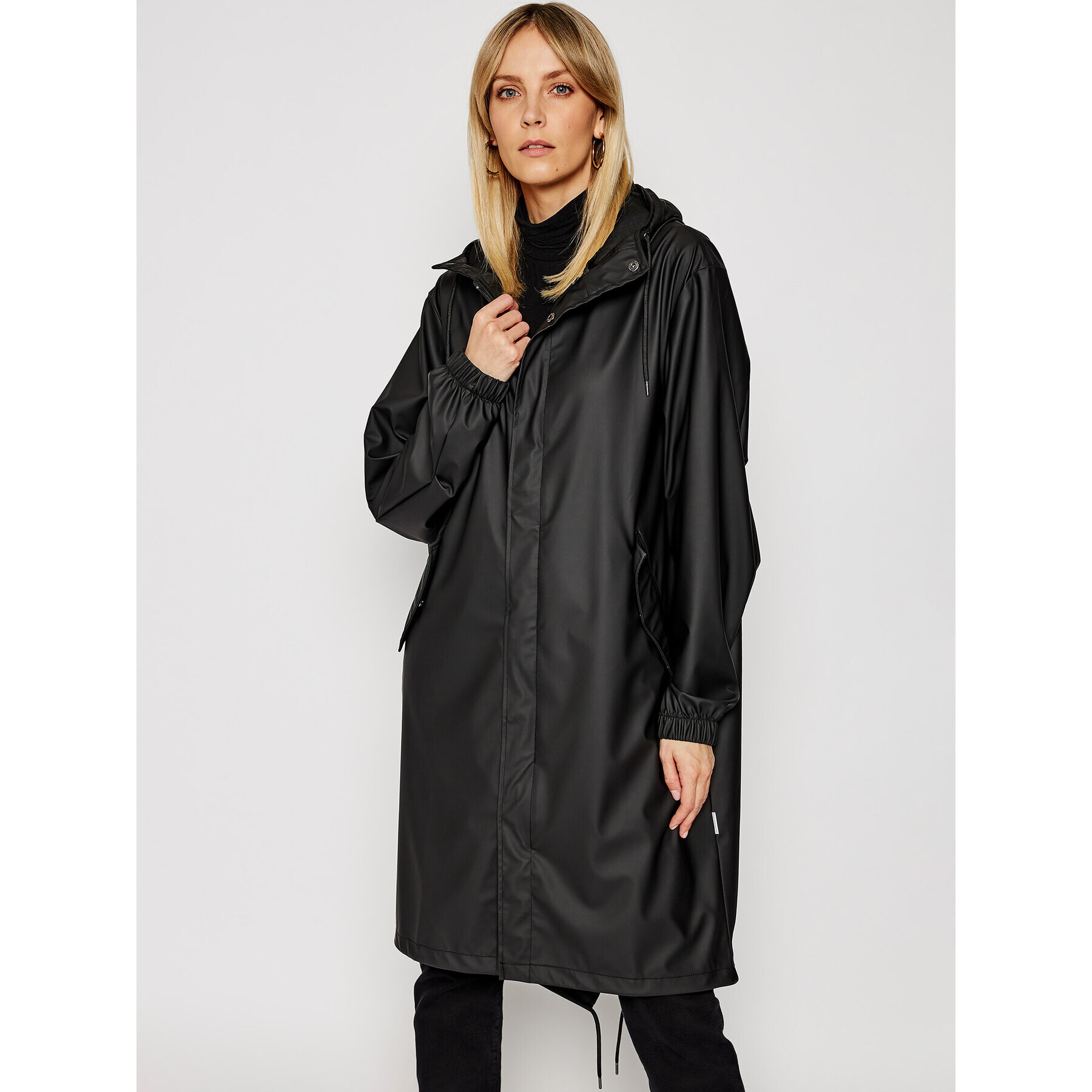 Rains Geacă de ploaie Unisex 1814 Negru Casual Fit - Pled.ro