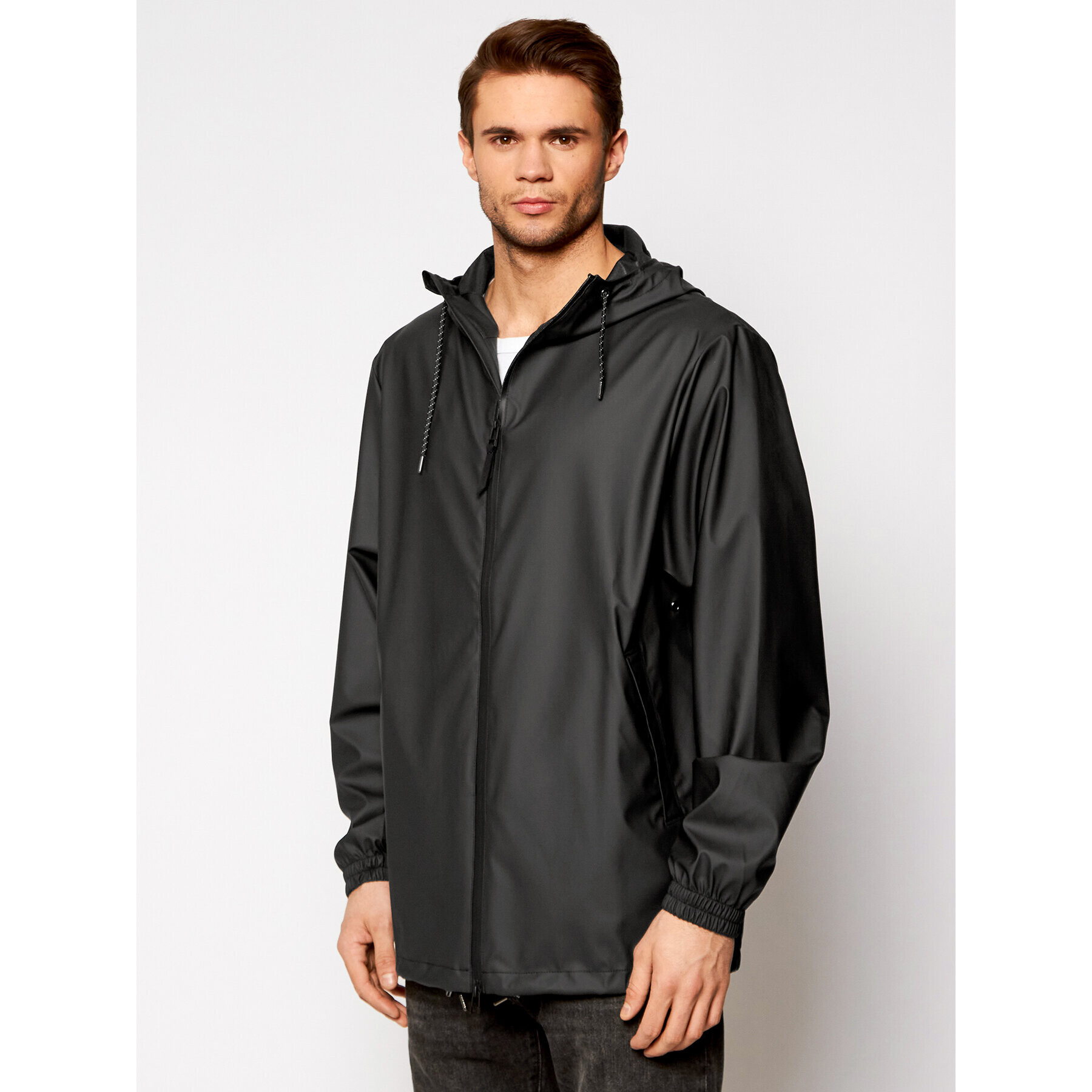 Rains Geacă de ploaie Unisex 1837 Negru Relaxed Fit - Pled.ro