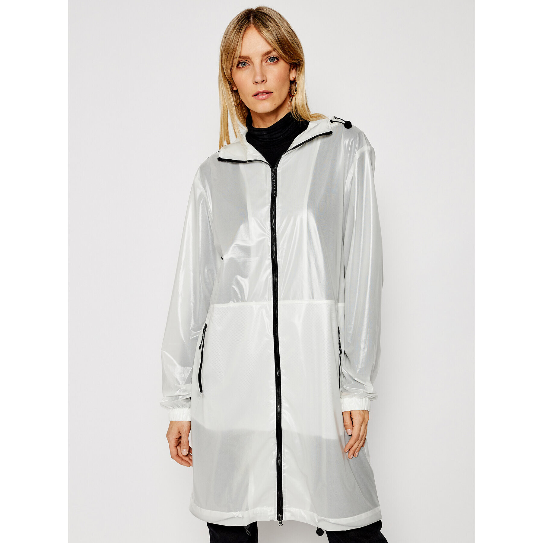 Rains Geacă de ploaie Unisex 1844 Alb Regular Fit - Pled.ro