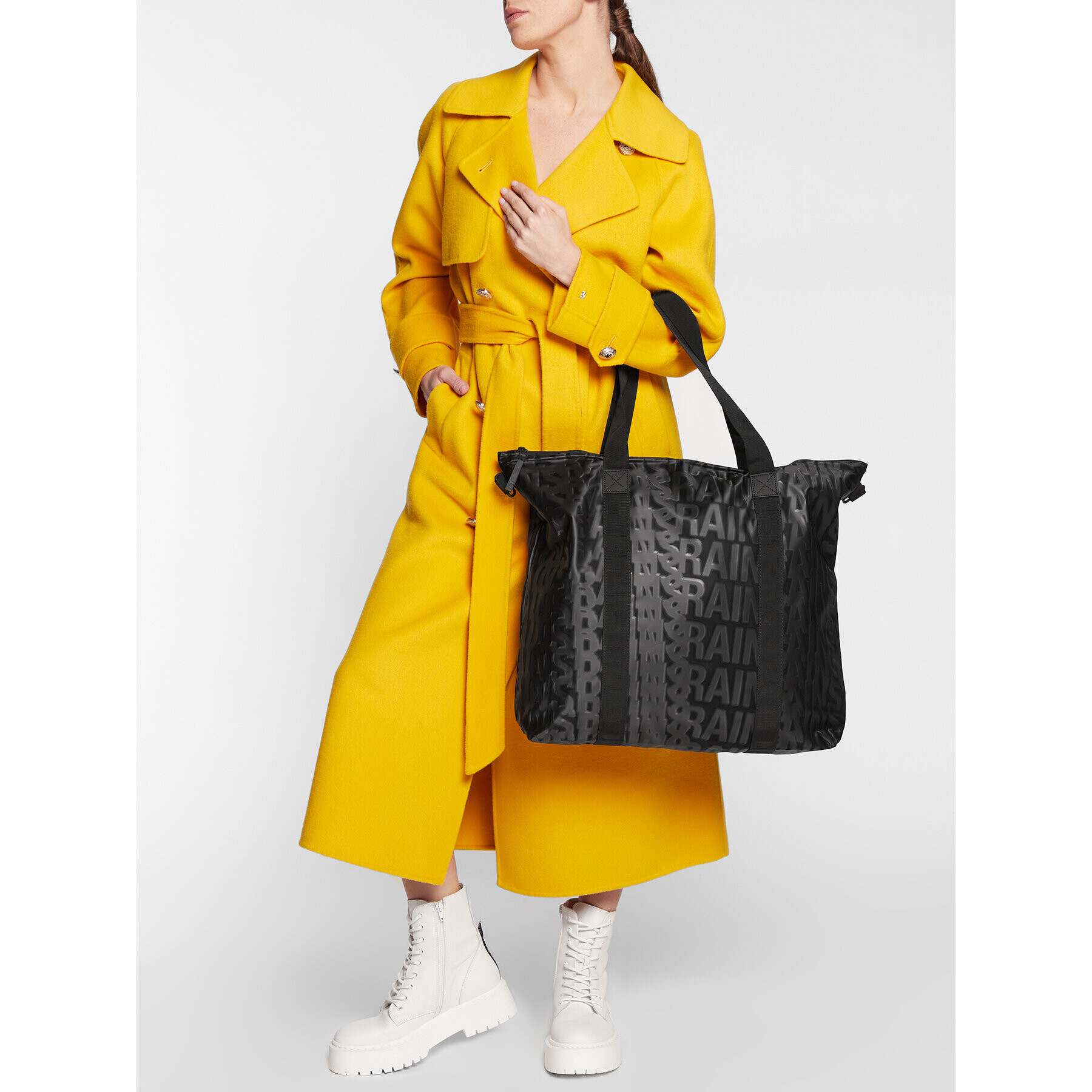 Rains Geantă Tote 13890 Negru - Pled.ro