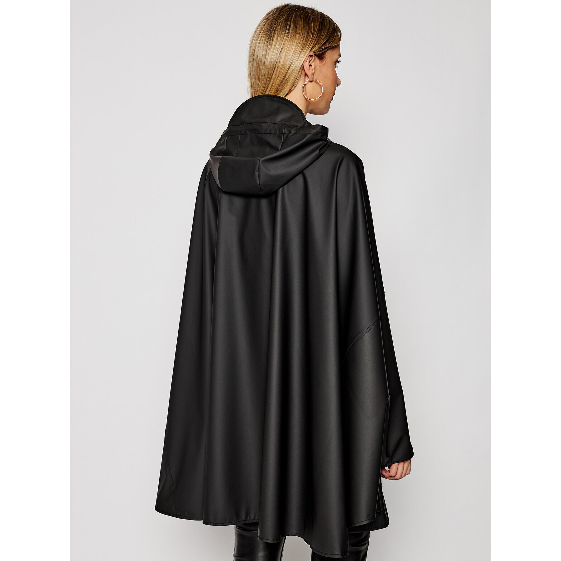 Rains Poncho Unisex 1811 Negru Loose Fit - Pled.ro