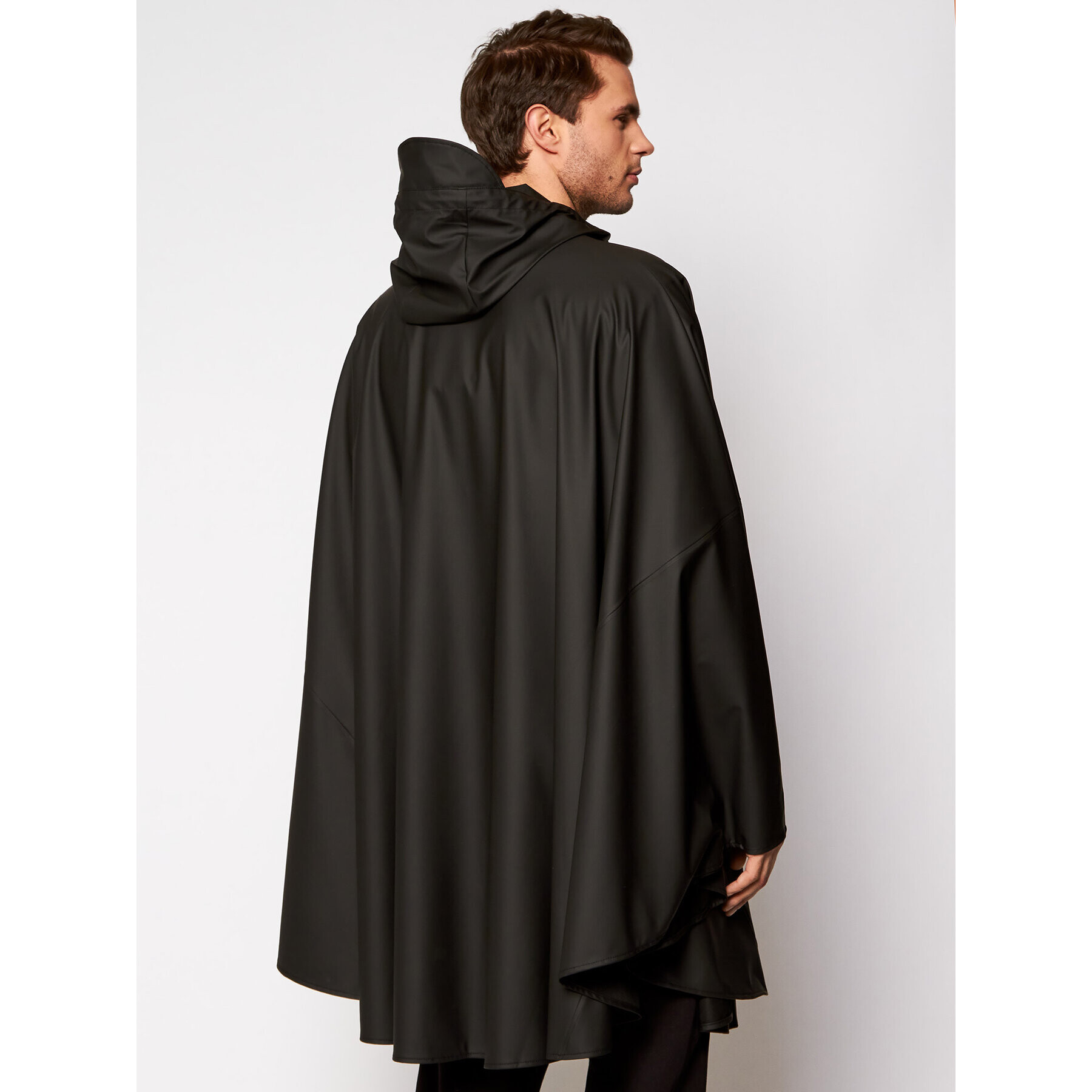 Rains Poncho Unisex 1811 Negru Loose Fit - Pled.ro