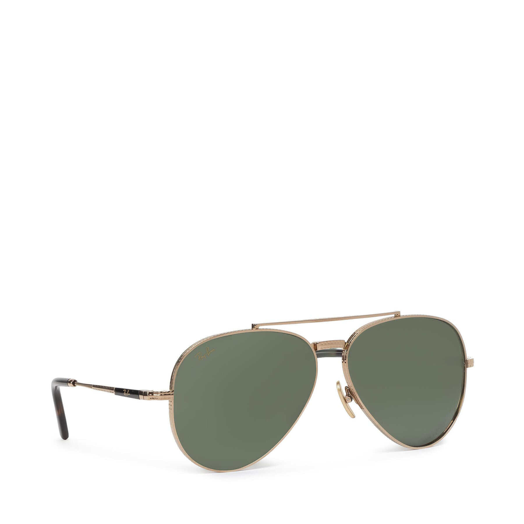 Ray-Ban Ochelari de soare Aviator Titanium 0RB8225 313852 Verde - Pled.ro