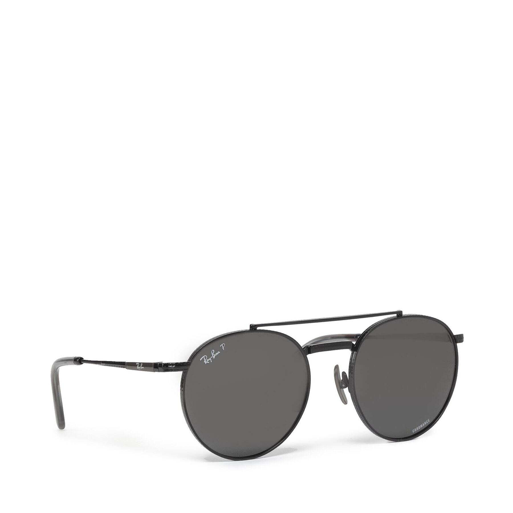 Ray-Ban Ochelari de soare Round II Titanium 0RB8237 3141K8 Negru - Pled.ro