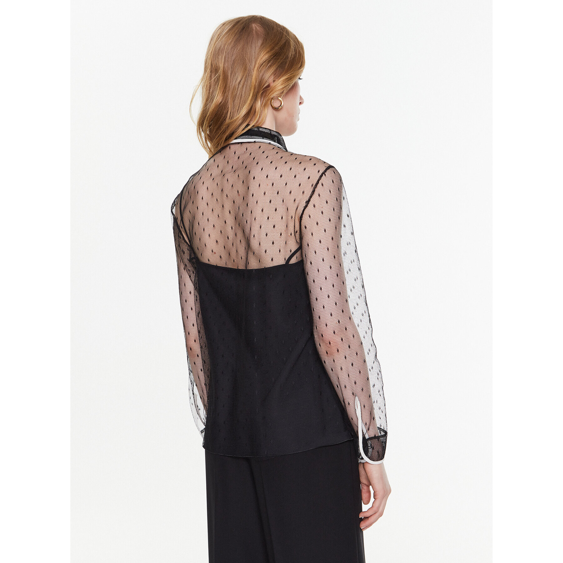 Red Valentino Cămașă 2R3ABK956PY Negru Regular Fit - Pled.ro