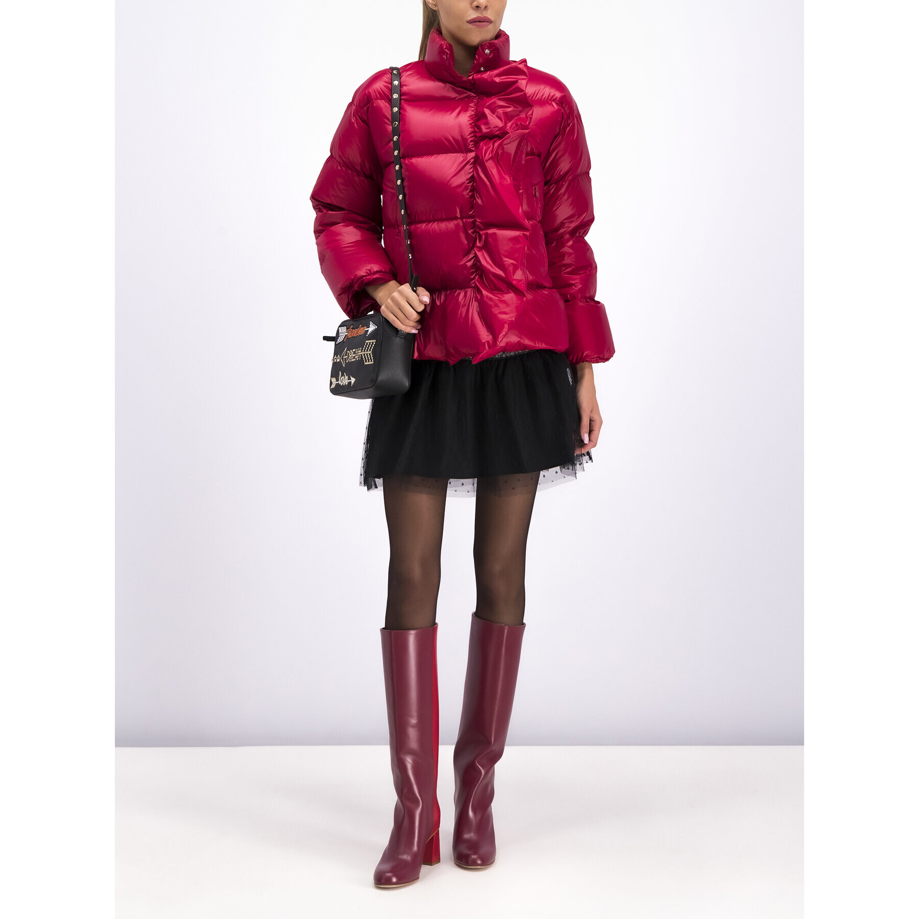 Red Valentino Geacă de iarnă SR0CNA25 Vișiniu Regular Fit - Pled.ro