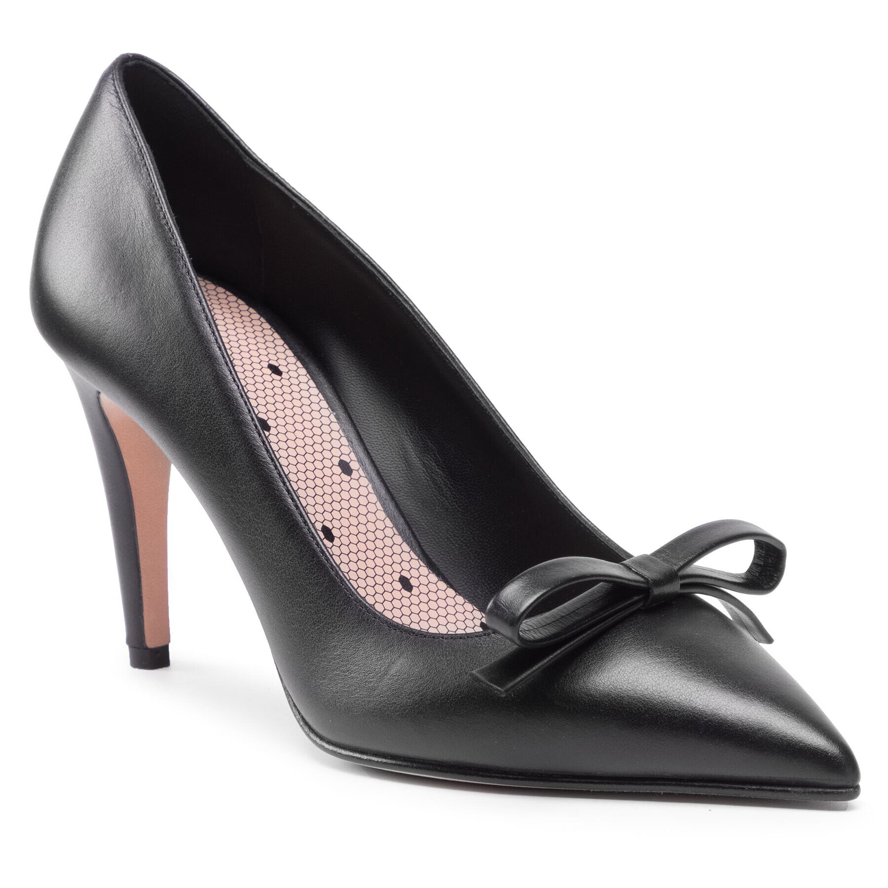 Red Valentino Pantofi cu toc subțire WQ0S0G60 Negru - Pled.ro