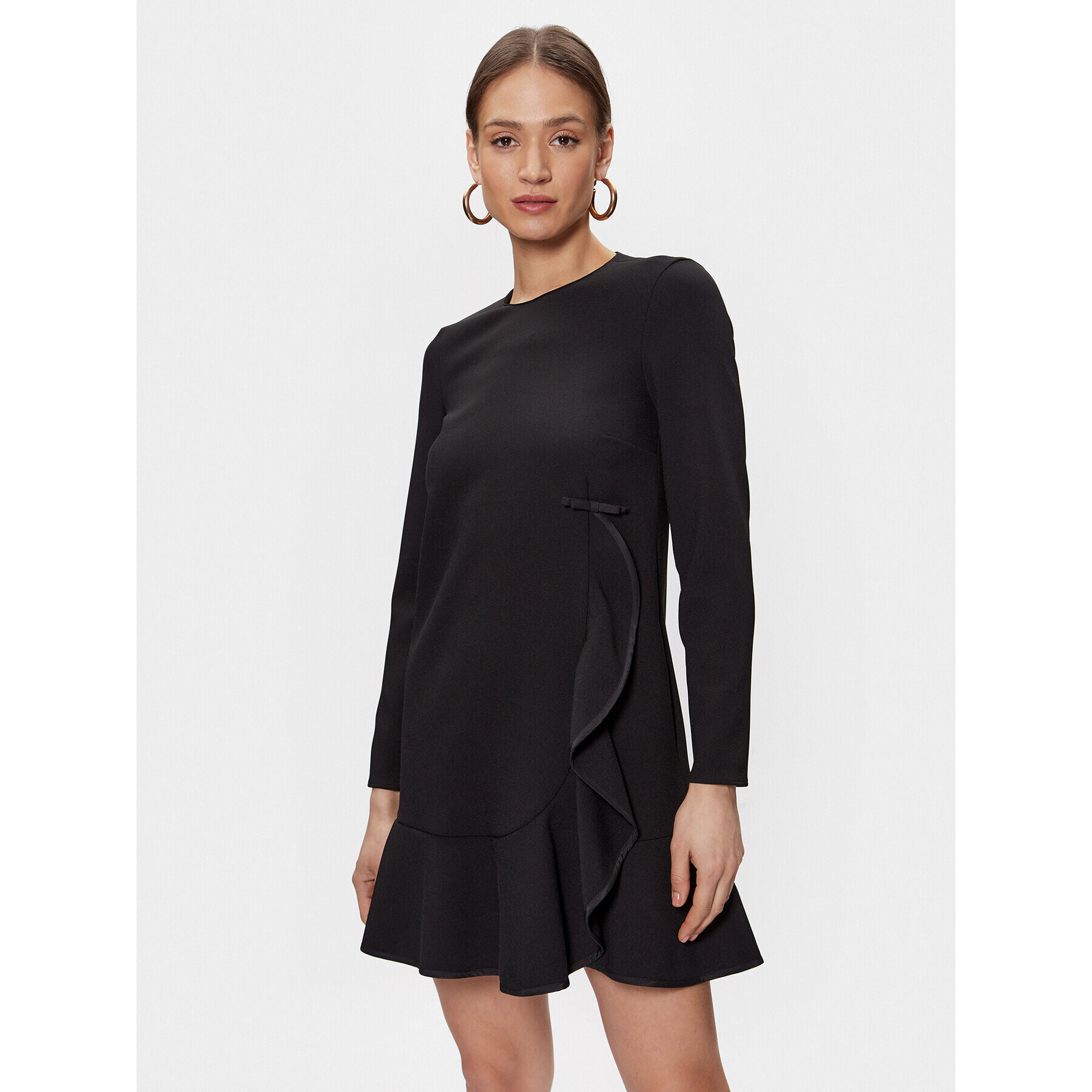 Red Valentino Rochie cocktail 1R0VAGD56MS Negru Regular Fit - Pled.ro