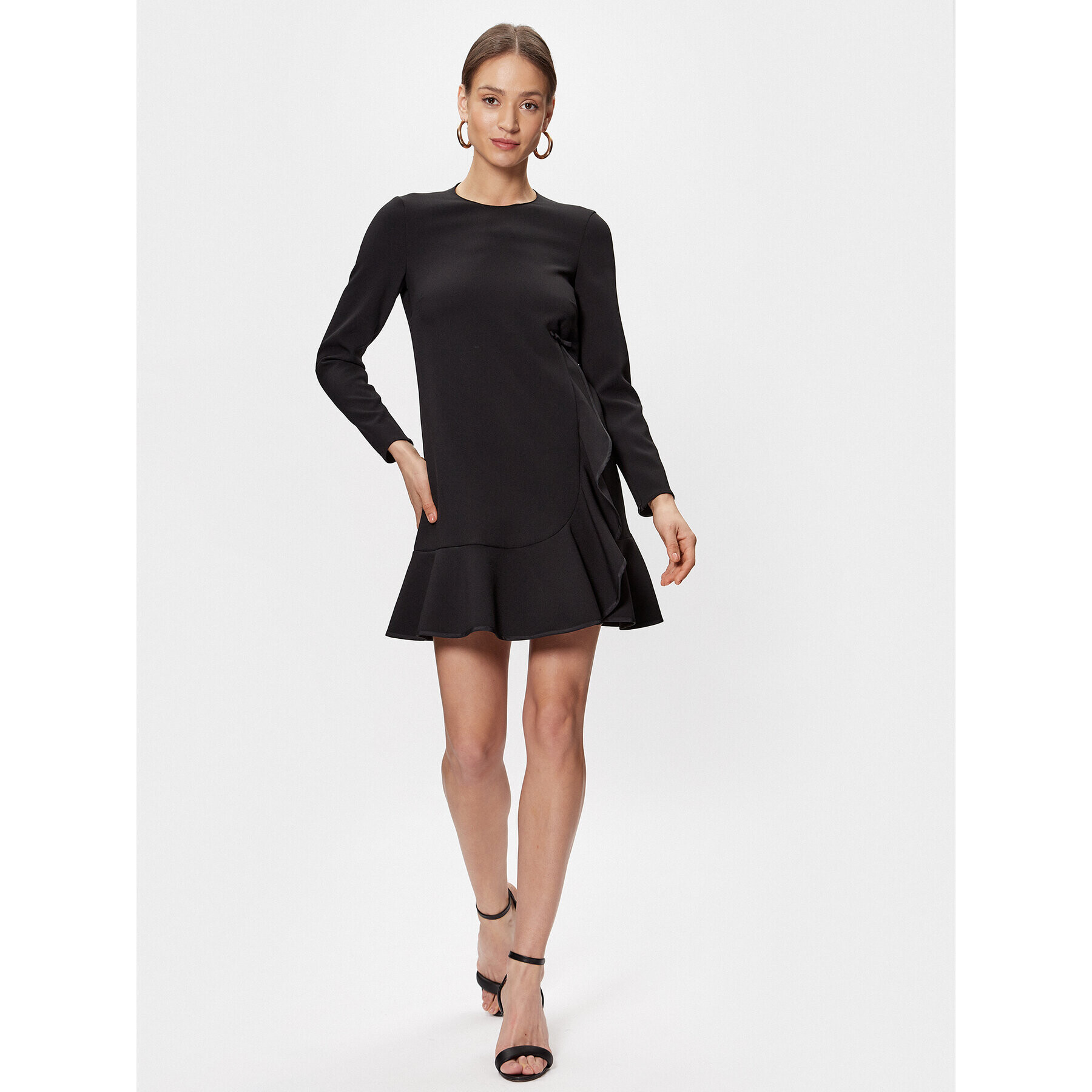 Red Valentino Rochie cocktail 1R0VAGD56MS Negru Regular Fit - Pled.ro