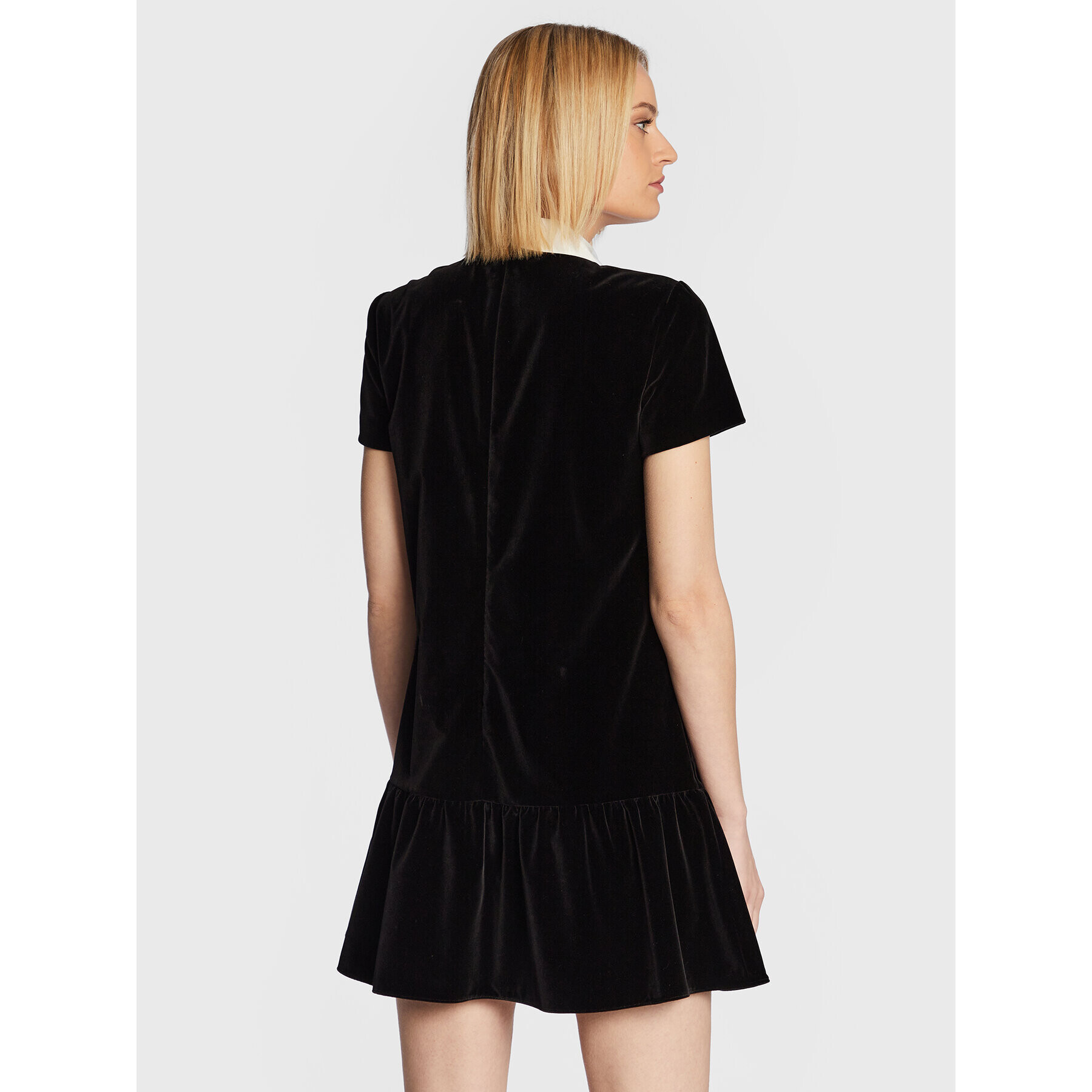 Red Valentino Rochie cocktail 1R3VAEU56JC Negru Relaxed Fit - Pled.ro