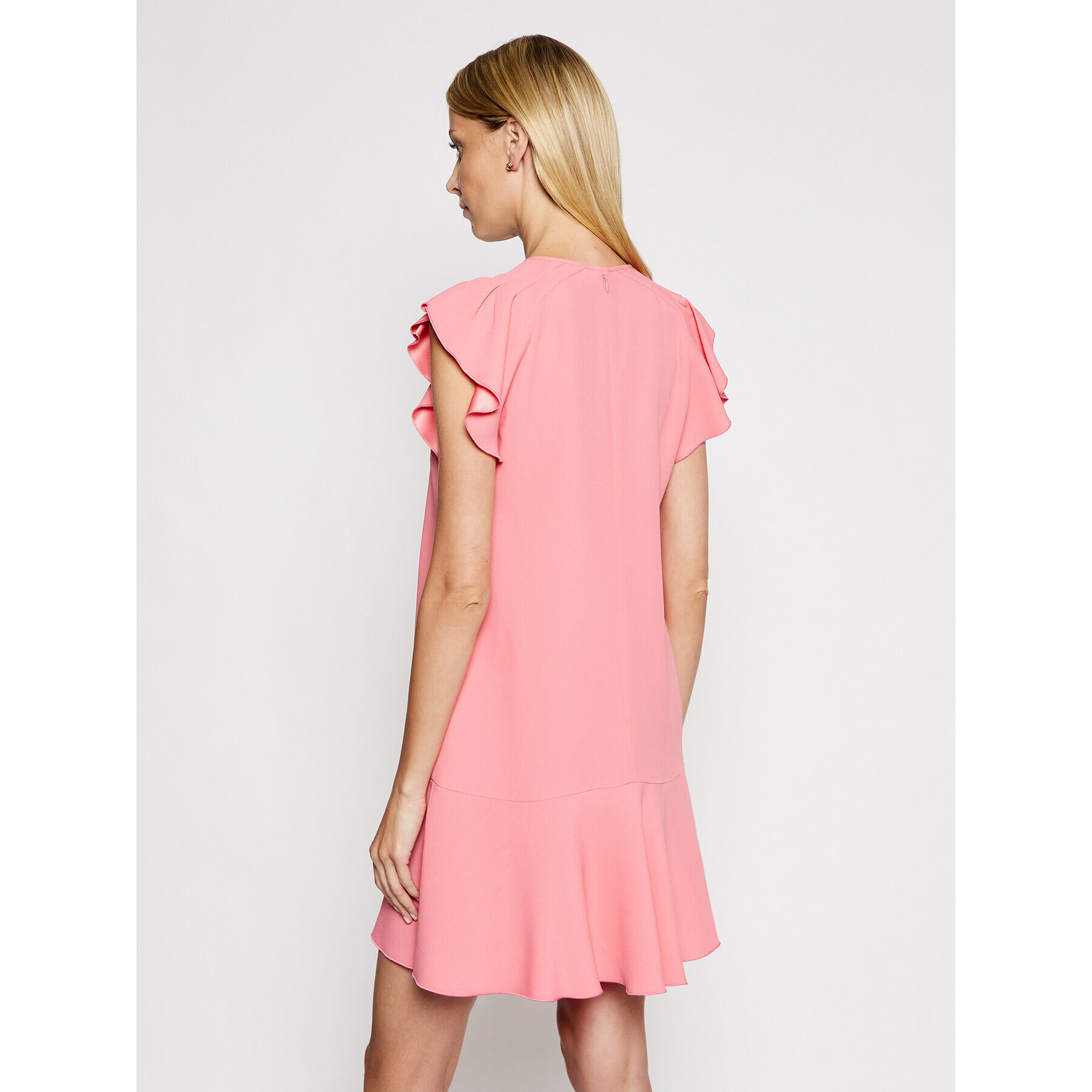 Red Valentino Rochie cocktail VR0VAAD50F1 Roz Regular Fit - Pled.ro