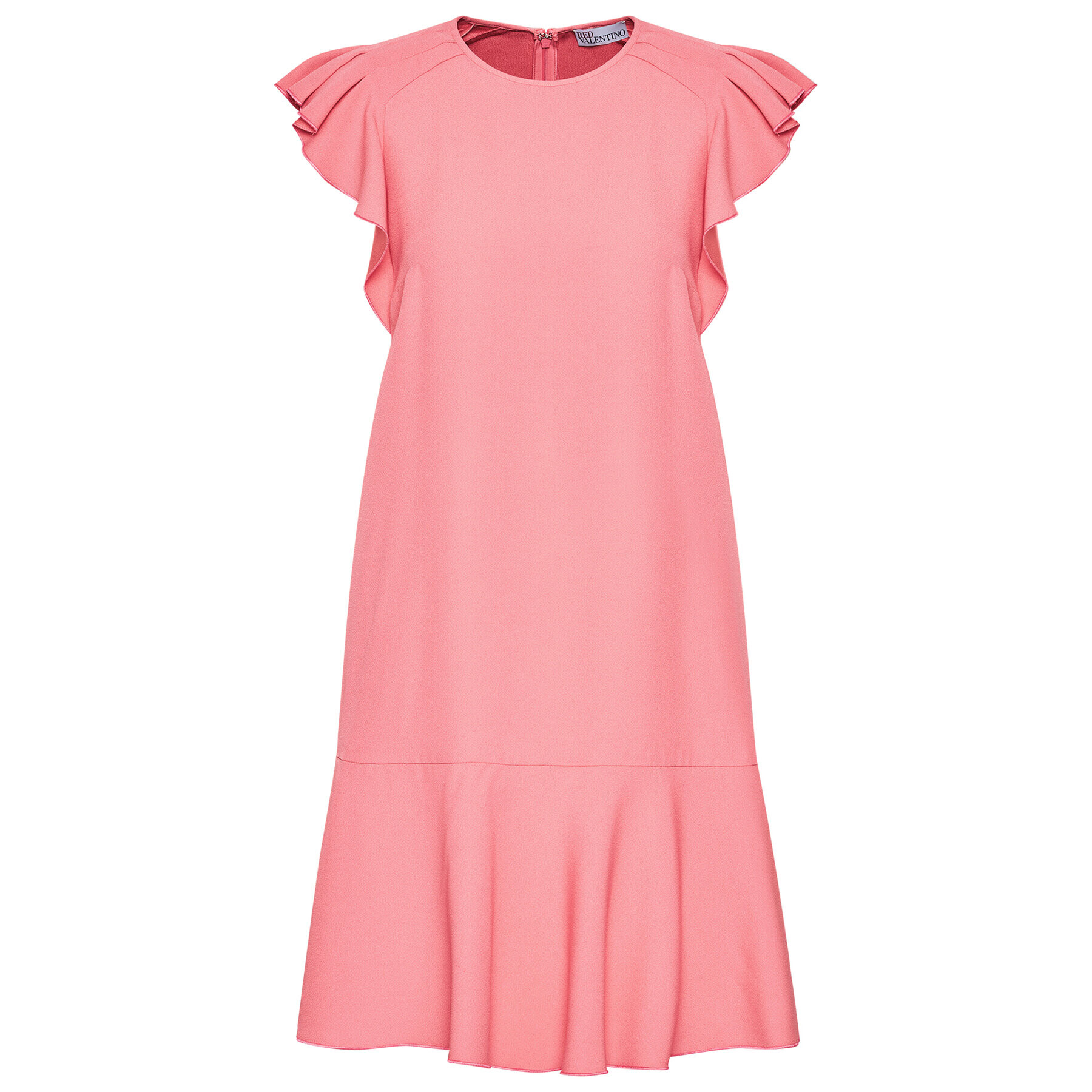 Red Valentino Rochie cocktail VR0VAAD50F1 Roz Regular Fit - Pled.ro